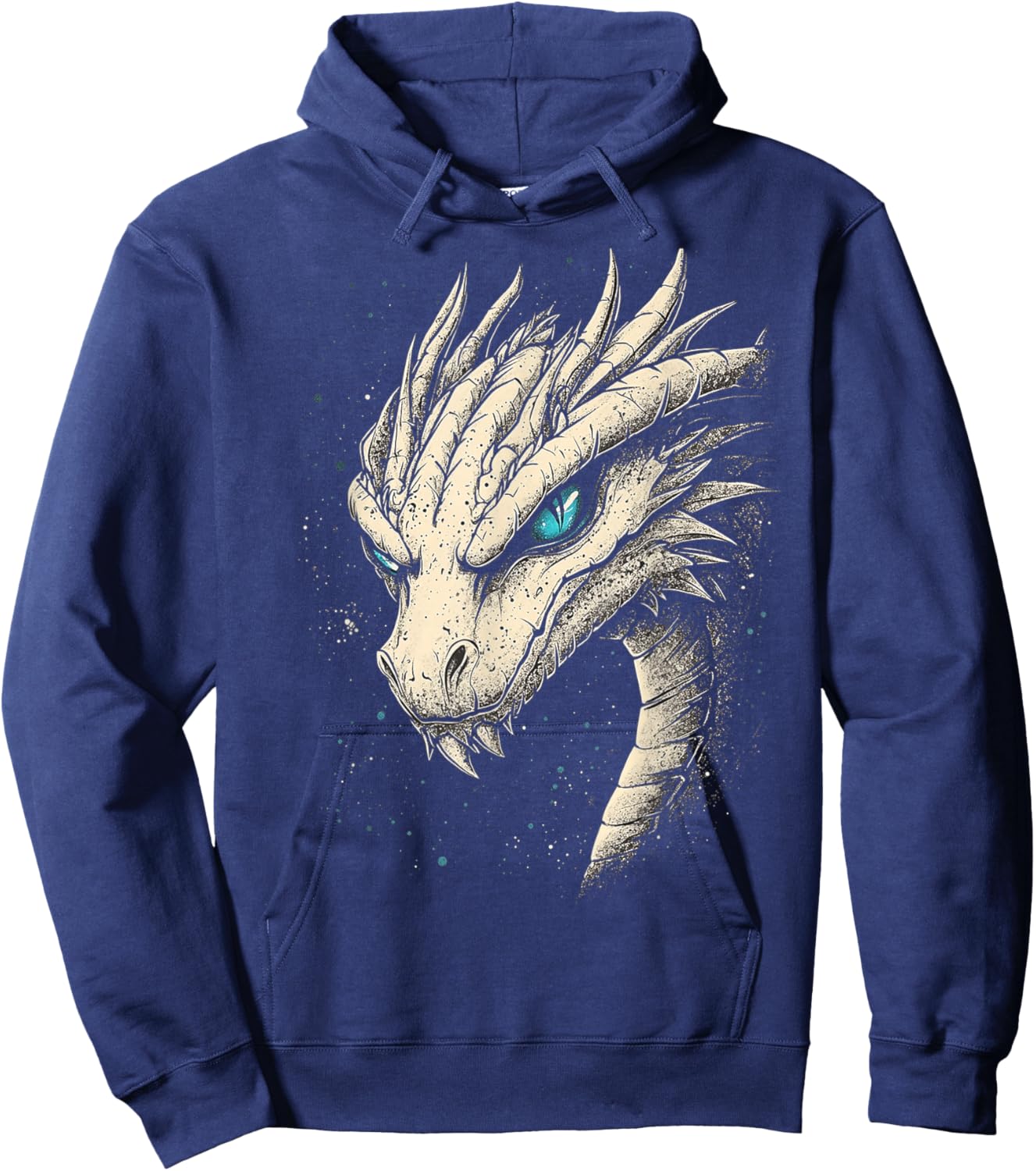 Wyrm Dragon Graphic Mythical Artwork Wyrm Dragon Hoodie - Hoodie | Navy