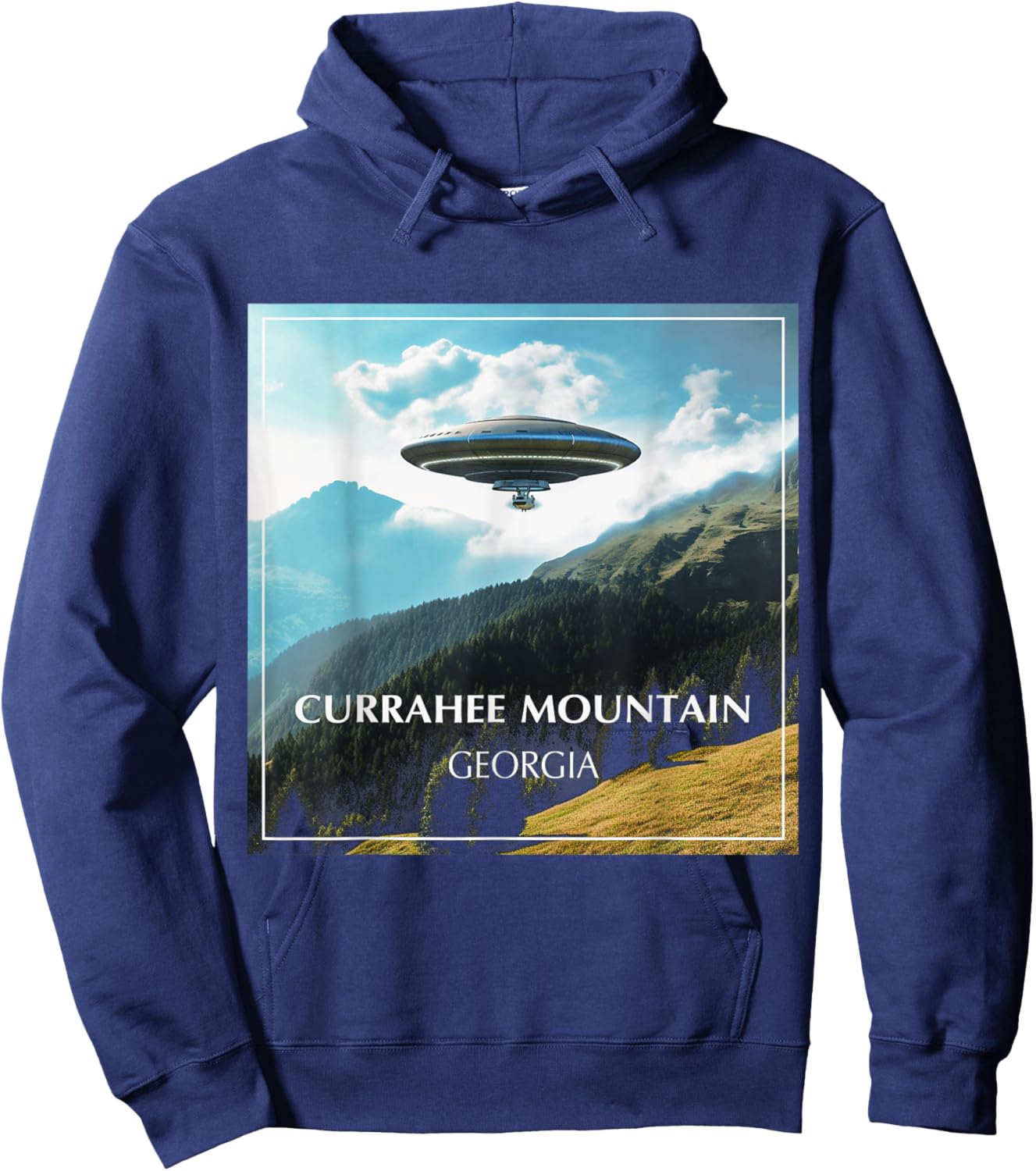 Currahee Mountain Georgia Hoodie - Hoodie | Navy