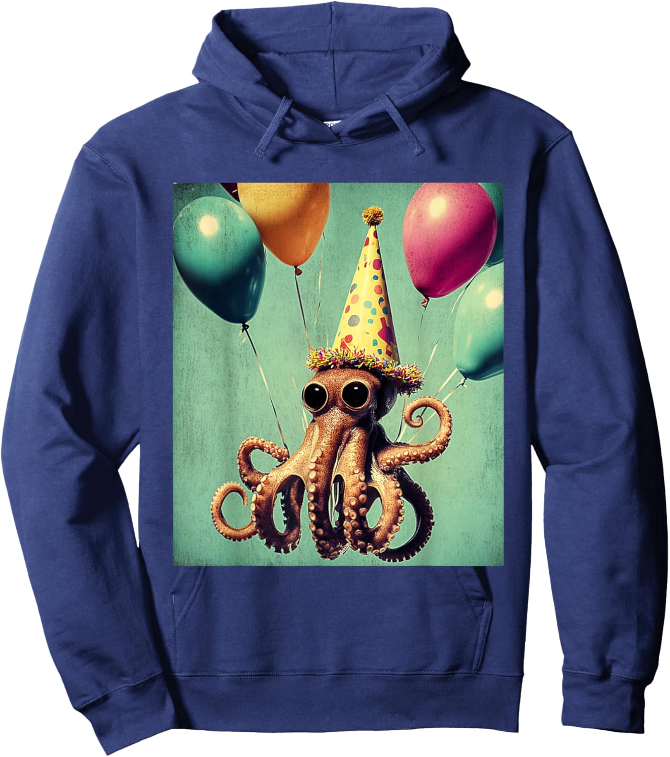 Kids Black Cartoon Hoodie - Hoodie | Navy