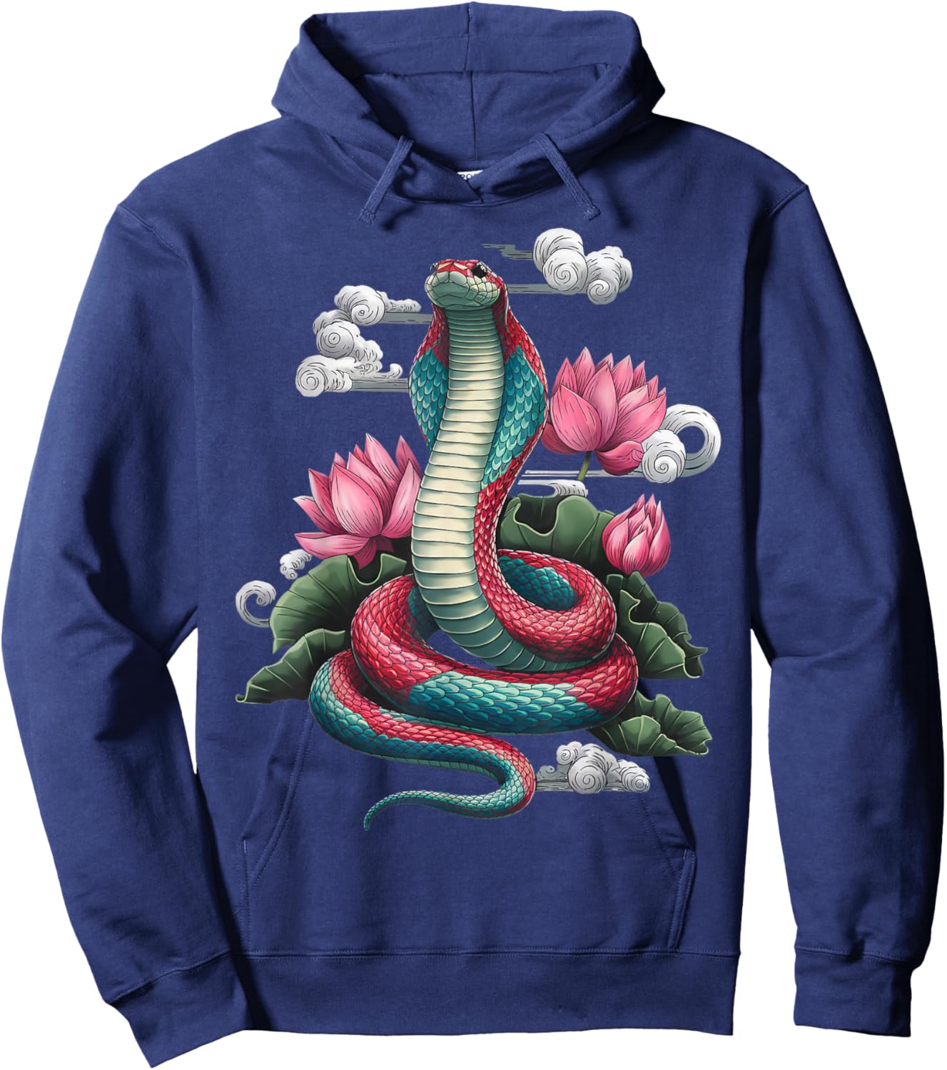 Year Of The Horse 2026 Cool Horse Graphic Art Hoodie - Hoodie | Navy