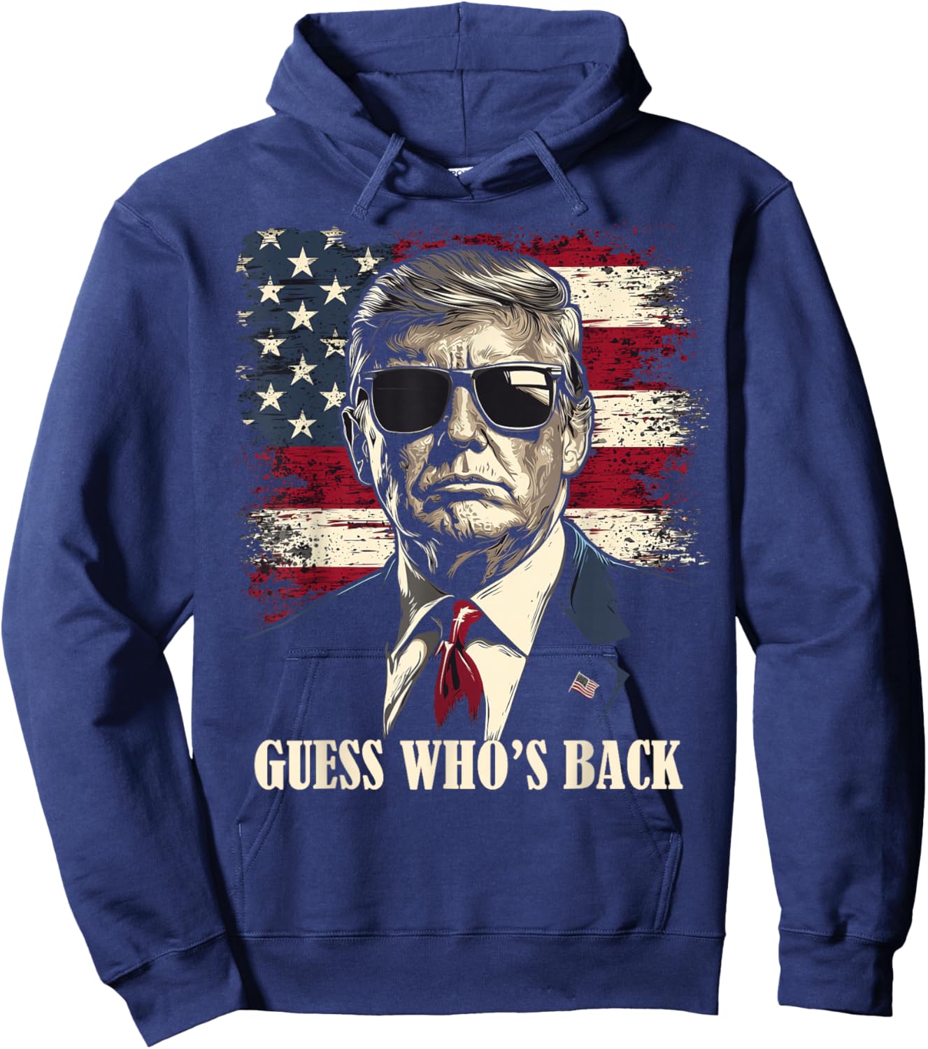 Guess Who is Back - 47 Trump Victory Hoodie - Hoodie | Navy