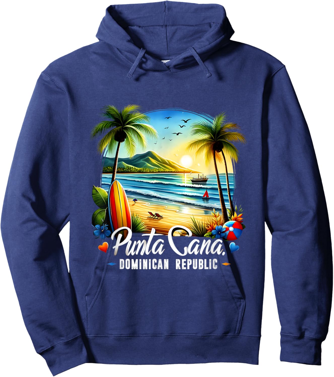 Punta Cana Dominican Republic Beach Vacation Family Matching Hoodie - Hoodie | Navy