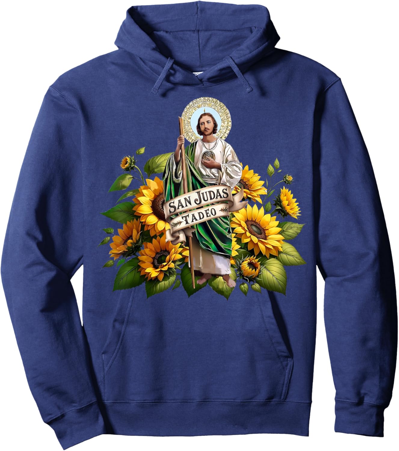 San Judas Tadeo Saint Jude Hoodie - Hoodie | Navy