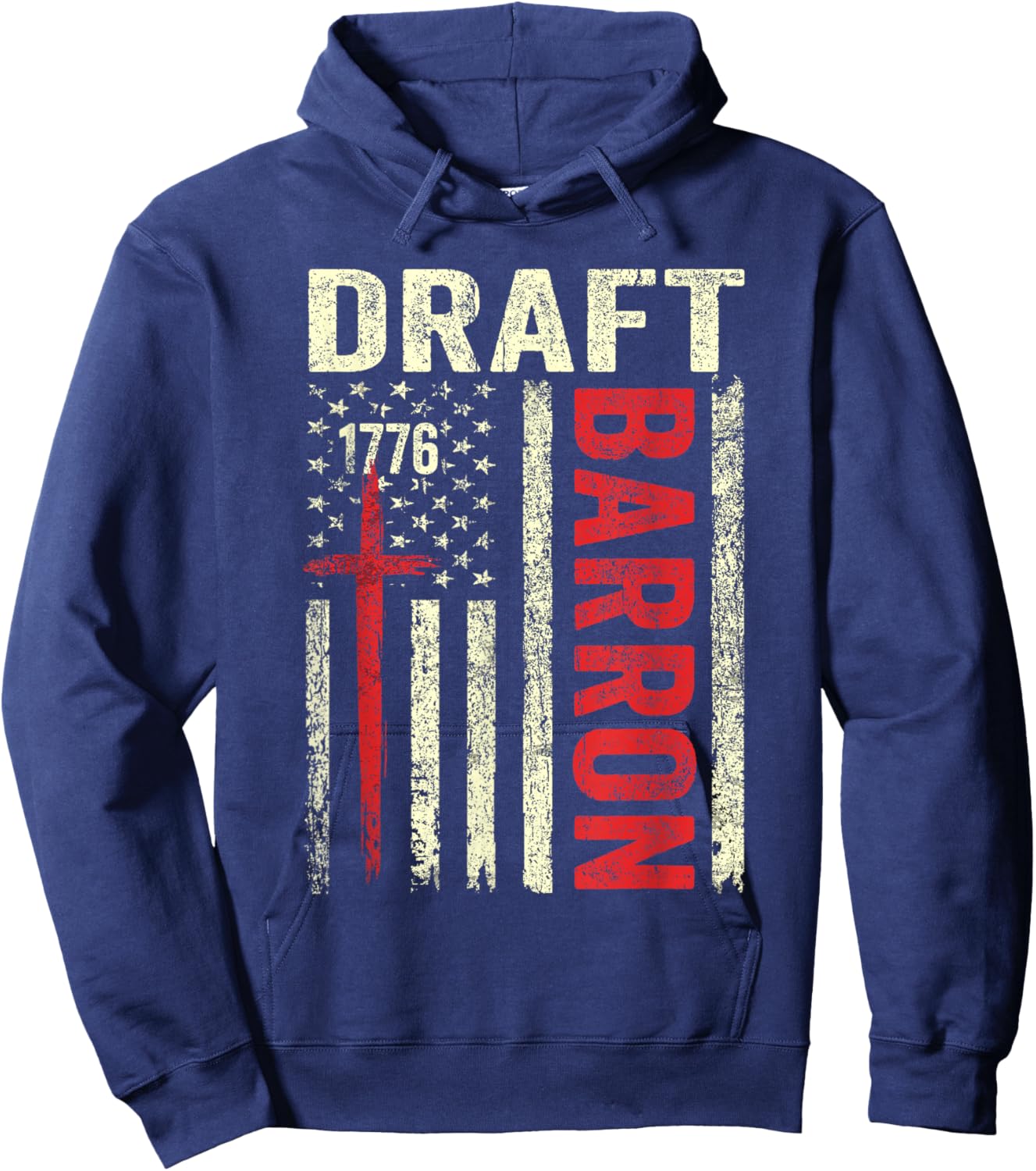 Draft Barron Shirt Vintage Send Barron T-Shirt - Hoodie | Navy