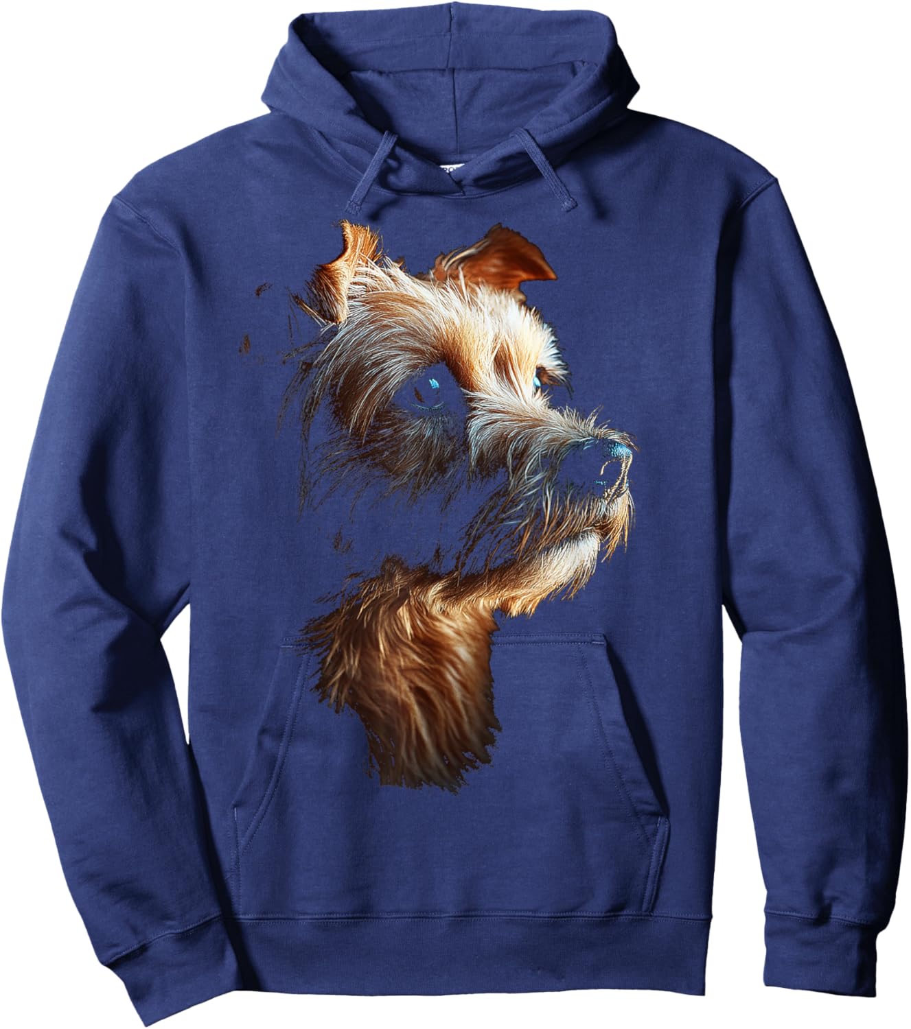 Norfolk Terrier Dog Motif Pet Illustration Norfolk Terrier Women Kids Hoodie - Hoodie | Navy