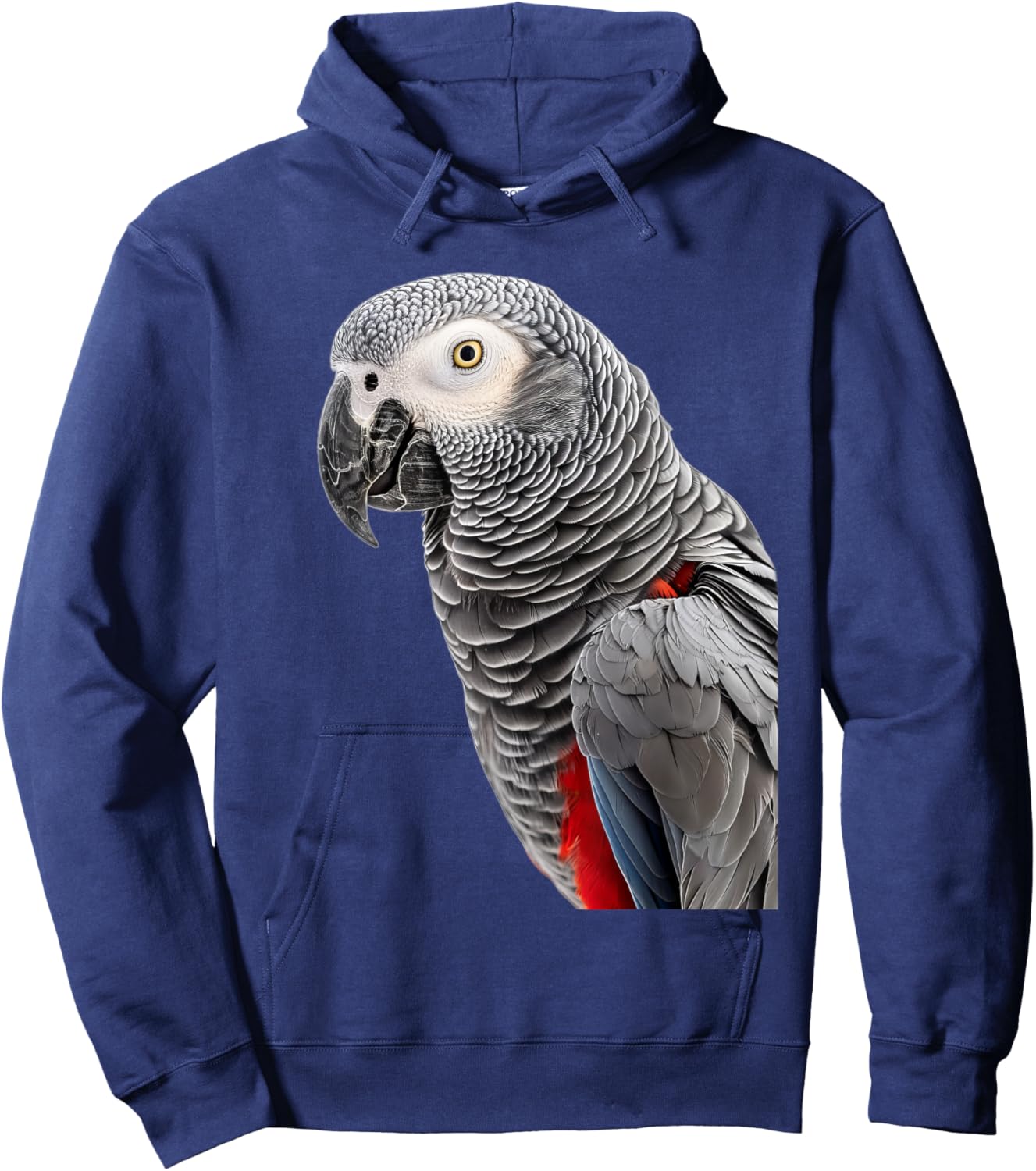 African Grey Parrot Hoodie - Hoodie | Navy