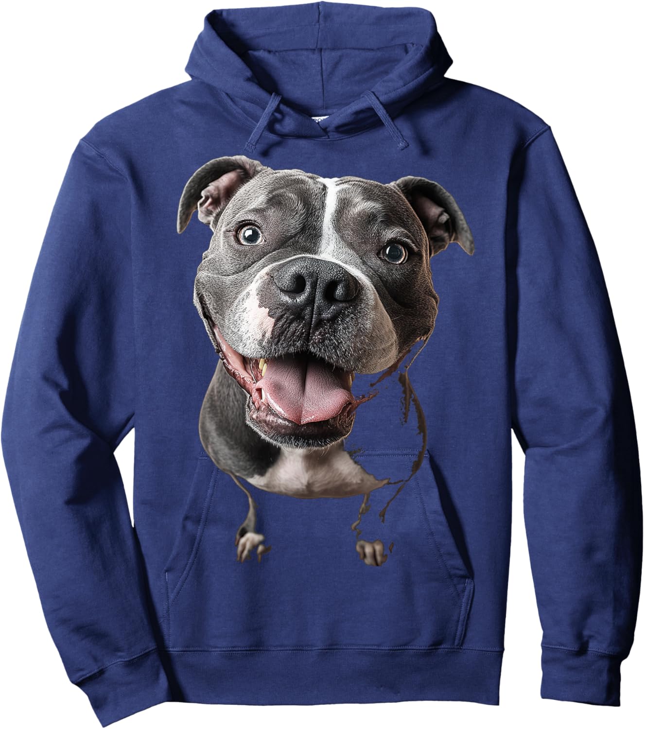 American Bully Dog Graphic Pet Artwork American Bully Hoodie - Hoodie | Navy