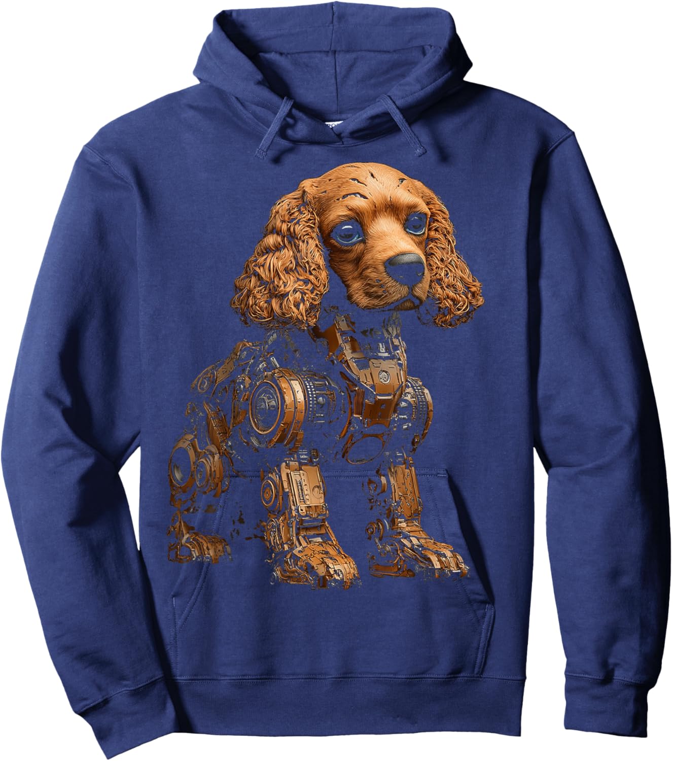 Cocker Spaniel Dog Pet Artwork Blue Eyes Cocker Spaniel Women Kids Hoodie - Hoodie | Navy