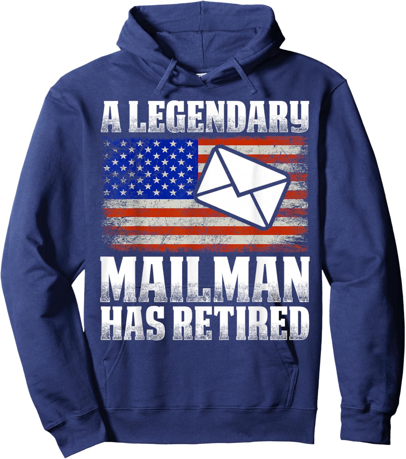 Retired Postal Worker Mailman & Mail Carrier Retirement Hoodie - Hoodie | Navy