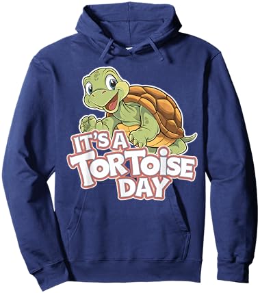 It's a Tortoise Day Design | Tortoise Hoodie - Hoodie | Navy