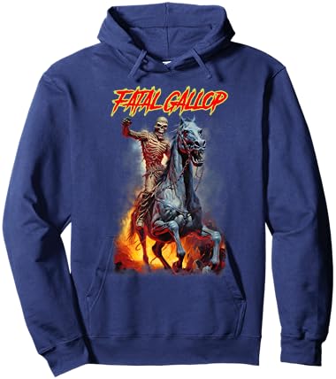Fatal Gallop Diabolic Fear Black Horror Evil Monster Terror Hoodie - Hoodie | Navy