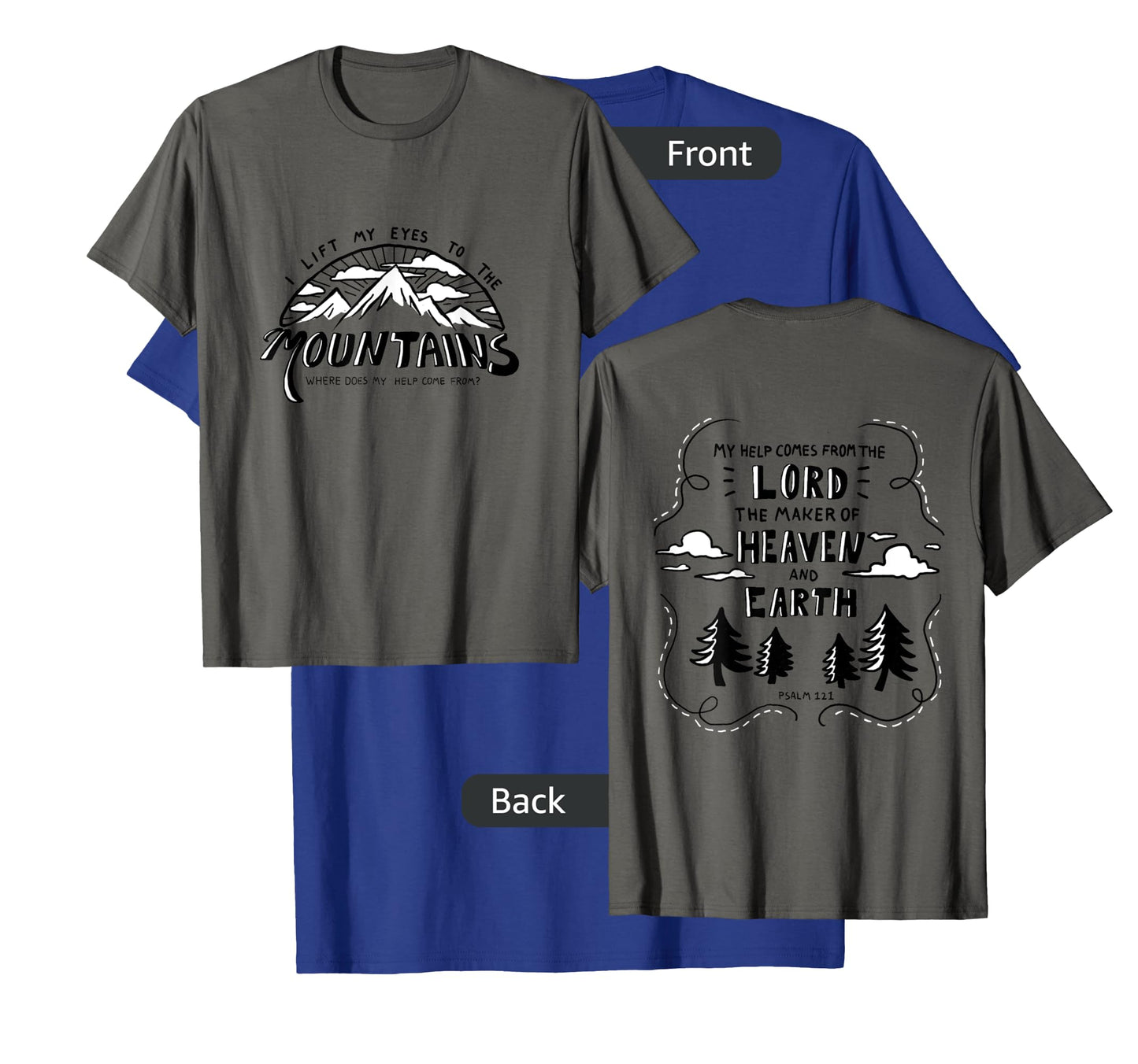 Psalm 121 Mountain Christian Bible Verse shirt T-Shirt