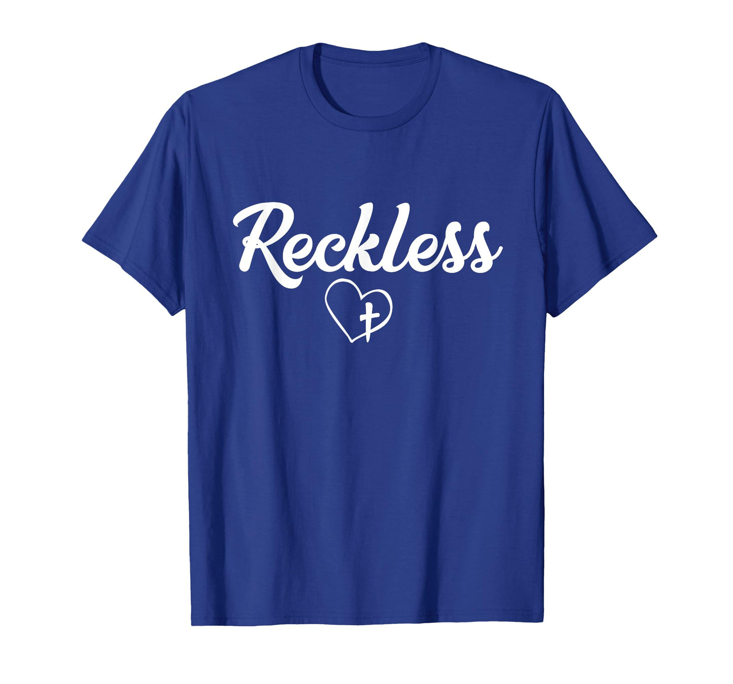 Faith Christian T-shirt Reckless Love Heart and Cross Shirt T-Shirt