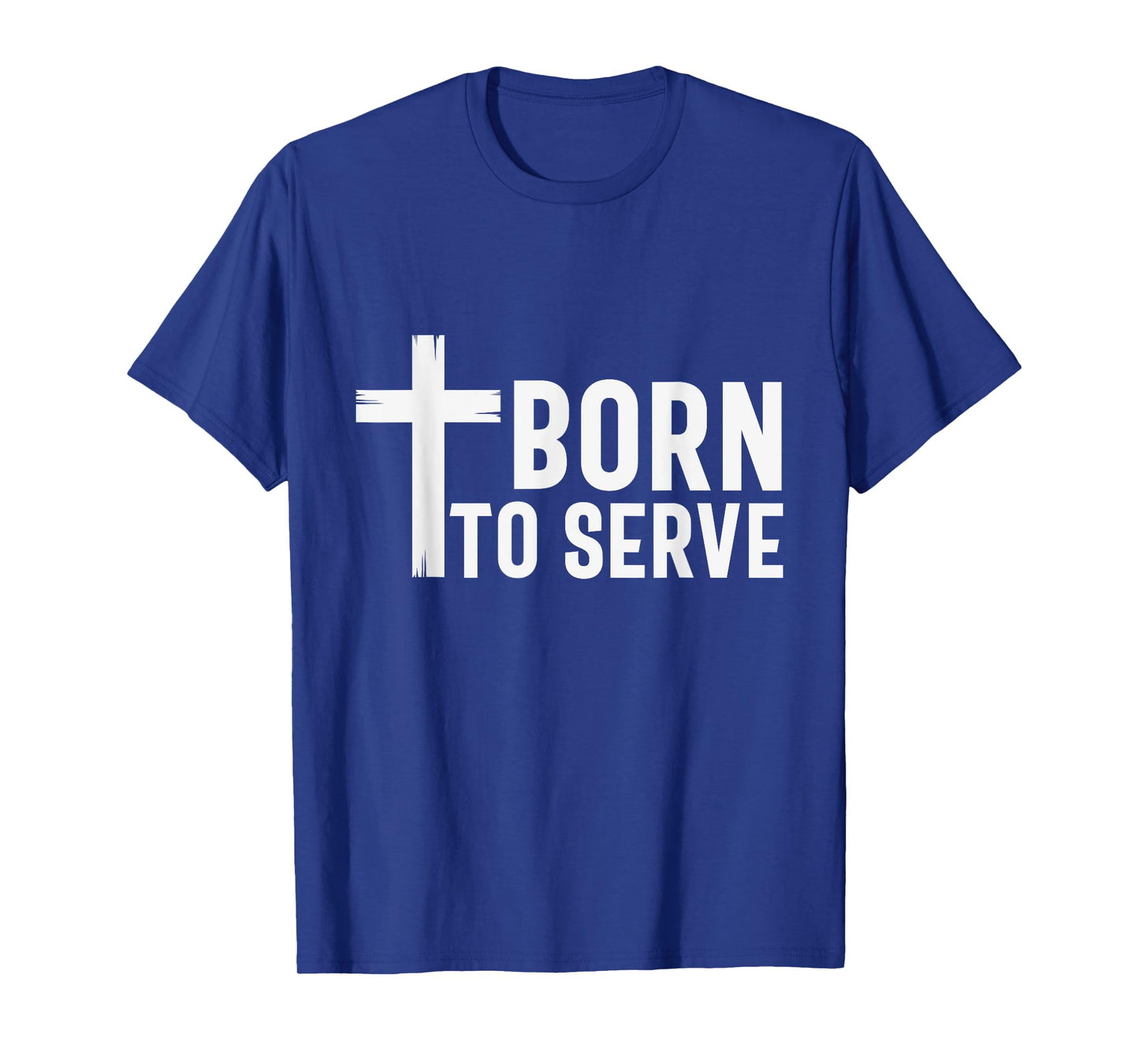 Retro Born To Serve Jesus My God Lord Savior Christian Faith T-Shirt