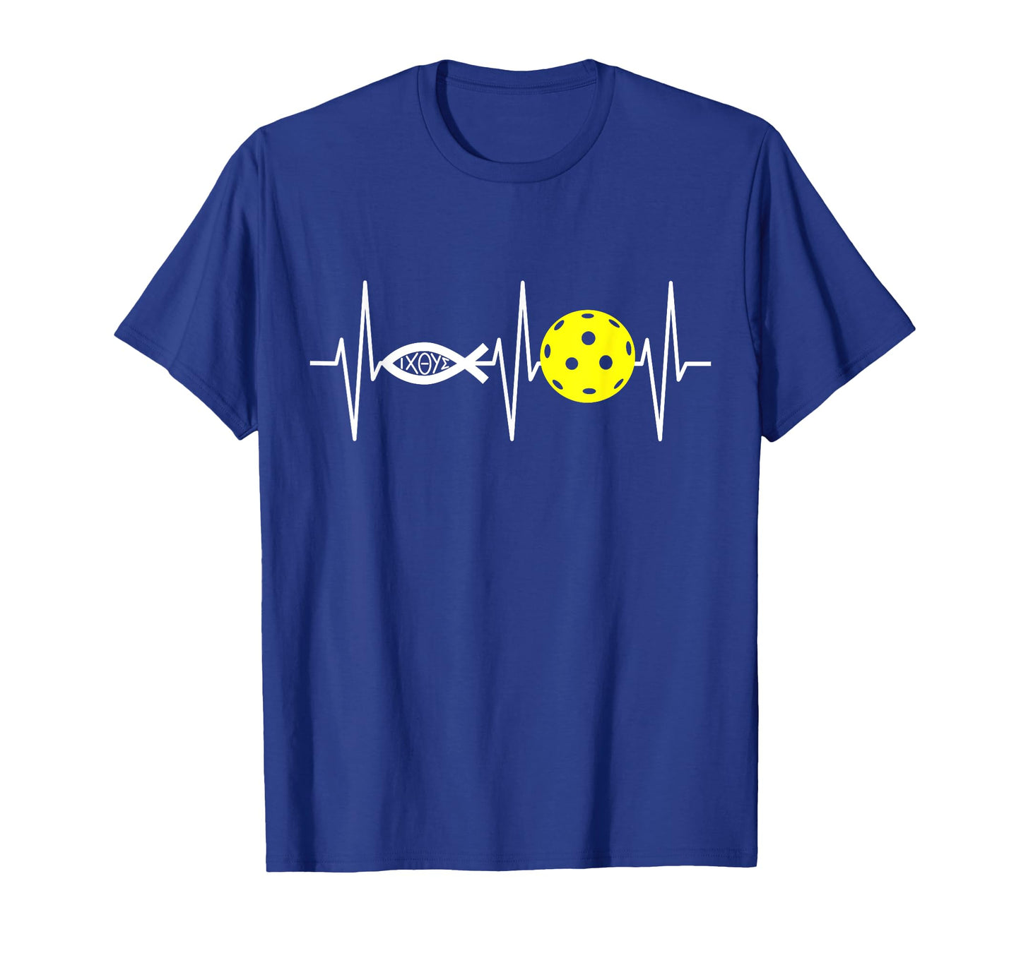 Christian Shirt Pickleball Player Ichthys Jesus Fish Symbol T-Shirt