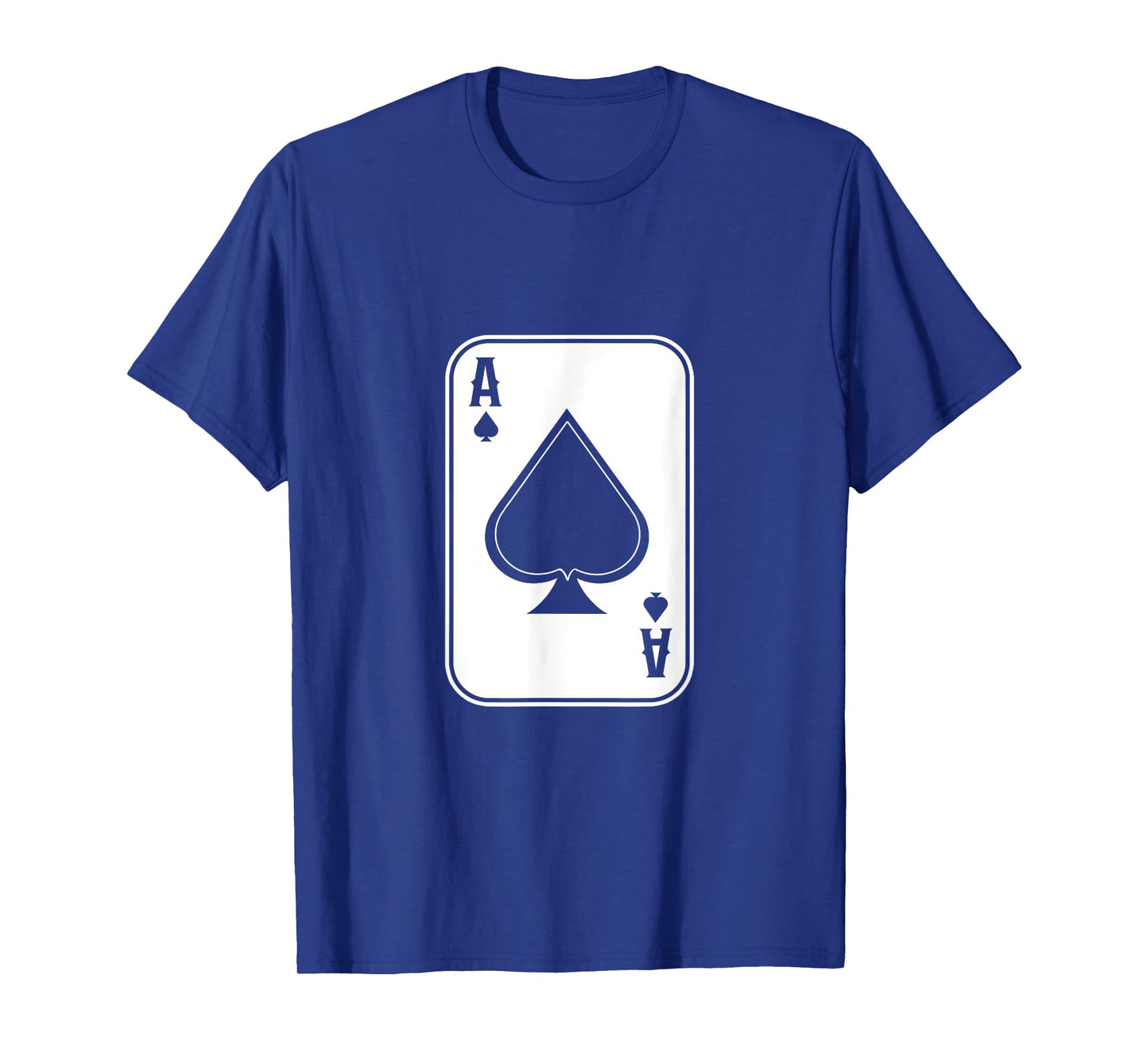 Ace Of Spades Card Icon Black And White Pik T-Shirt