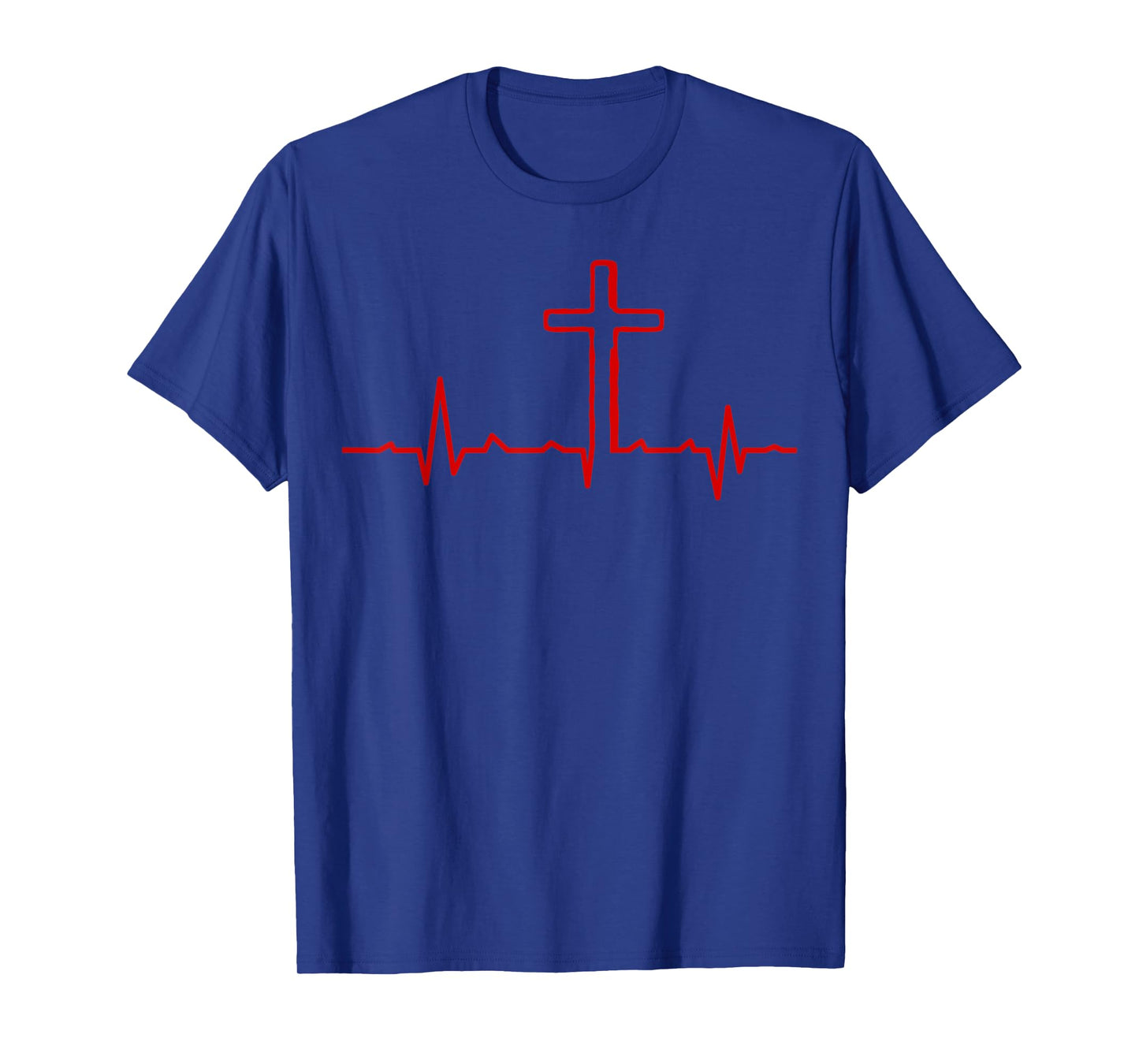 Cross Heartbeat Christian Faith T-Shirt