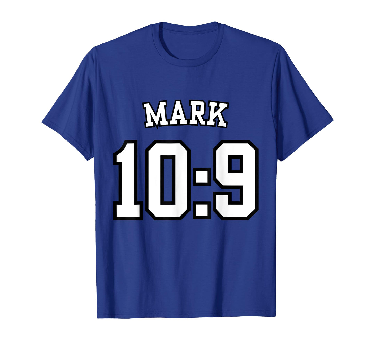 Mark 10:9 Sports Jersey Christian Scripture Design T-Shirt