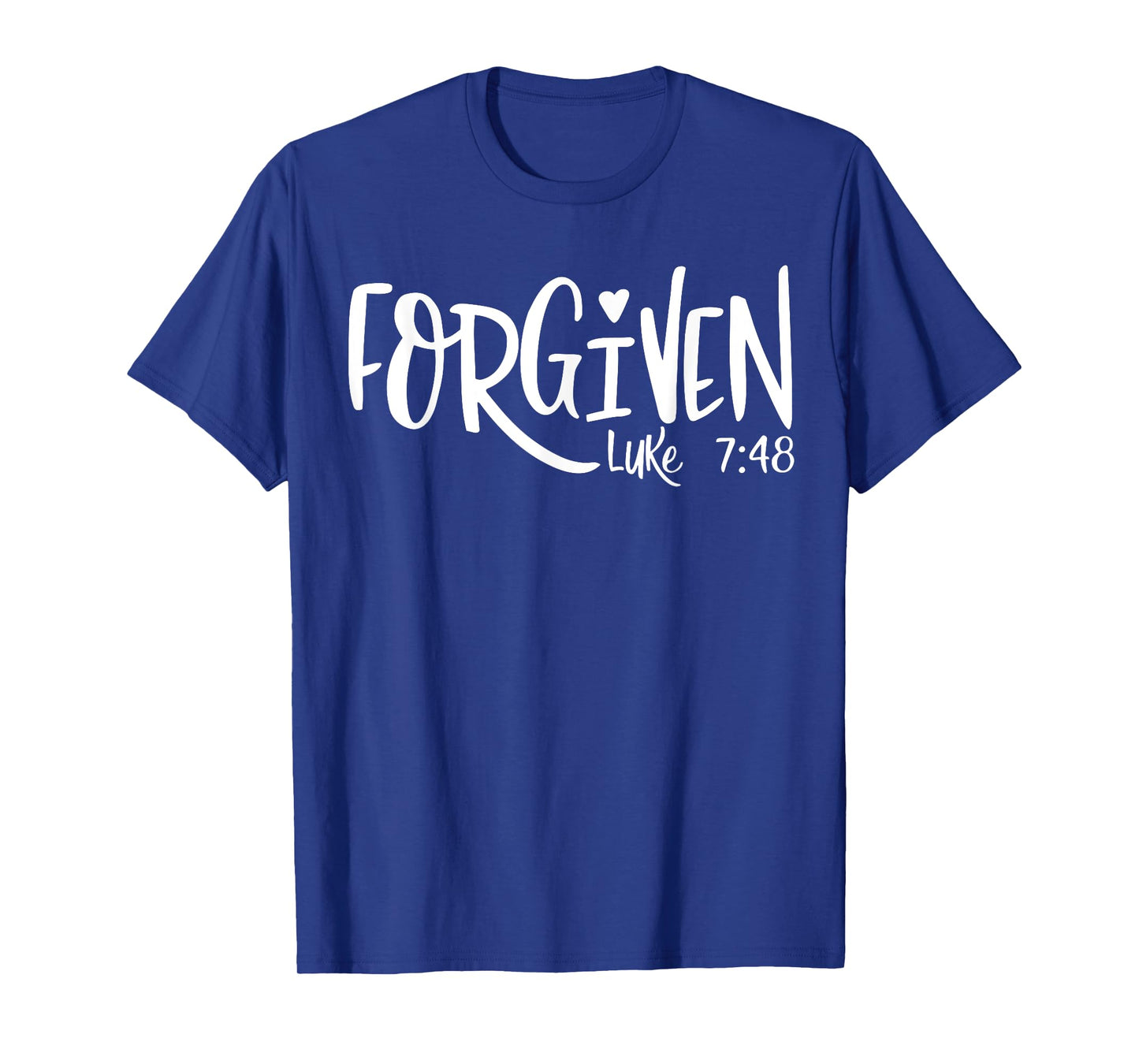 Forgiven Faith Based Top Plus Size 2x Christian Bible Verse T-Shirt
