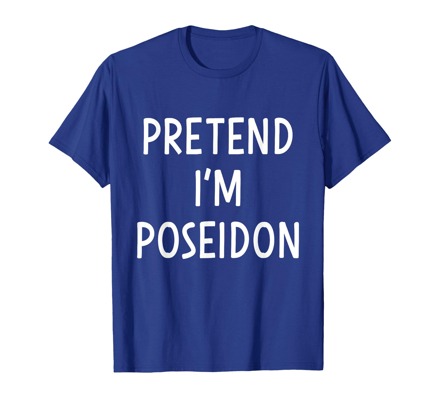 Pretend Poseidon greek god easy costume for halloween party T-Shirt