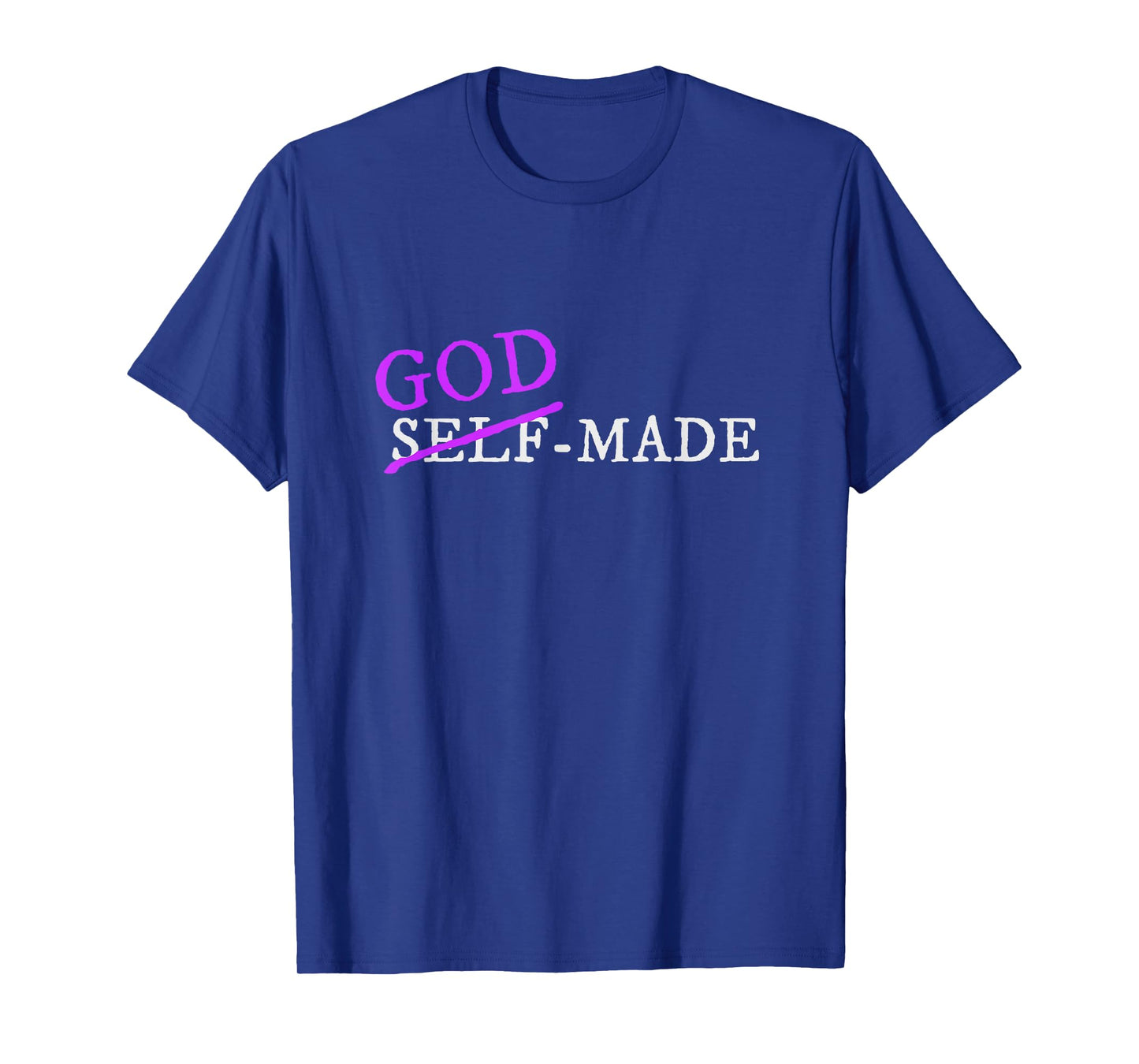 Purple God-Made Purple Color Graphic T-Shirt
