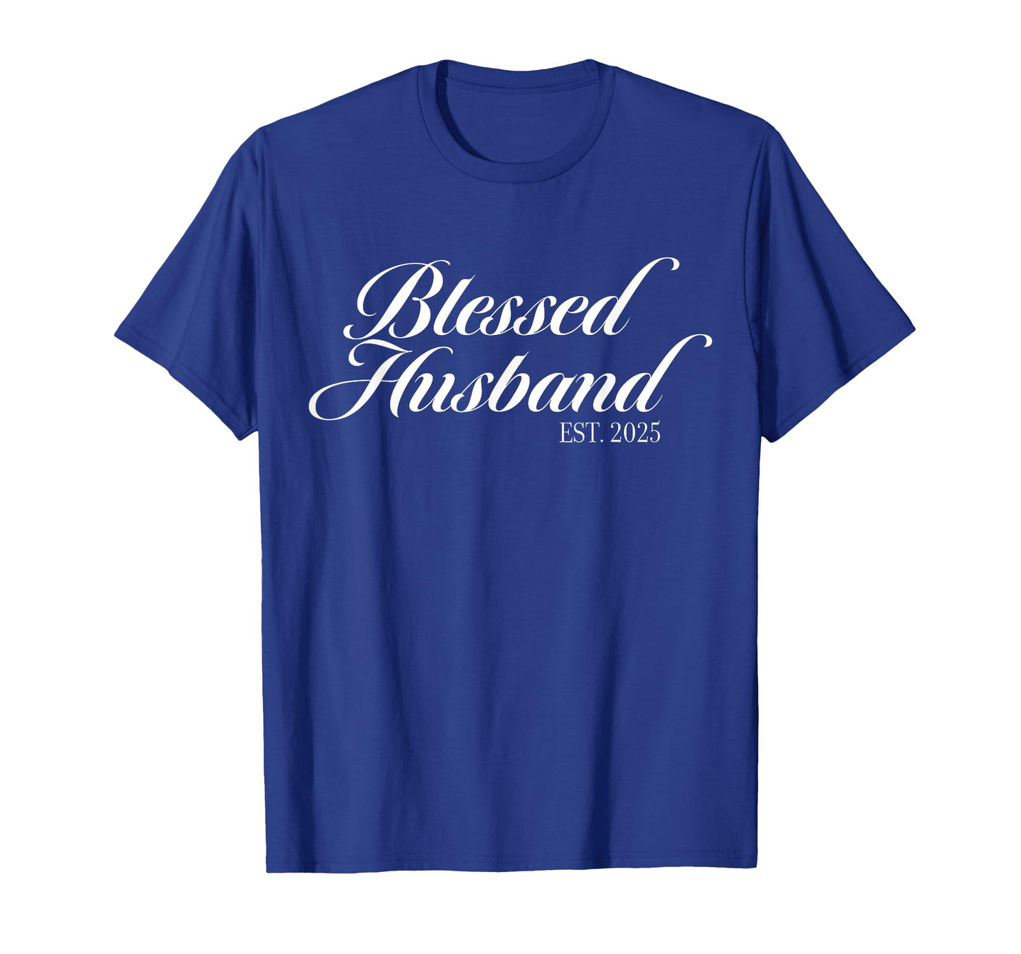 Blessed Husband 2025 Christian Newlywed Groom Wedding T-Shirt