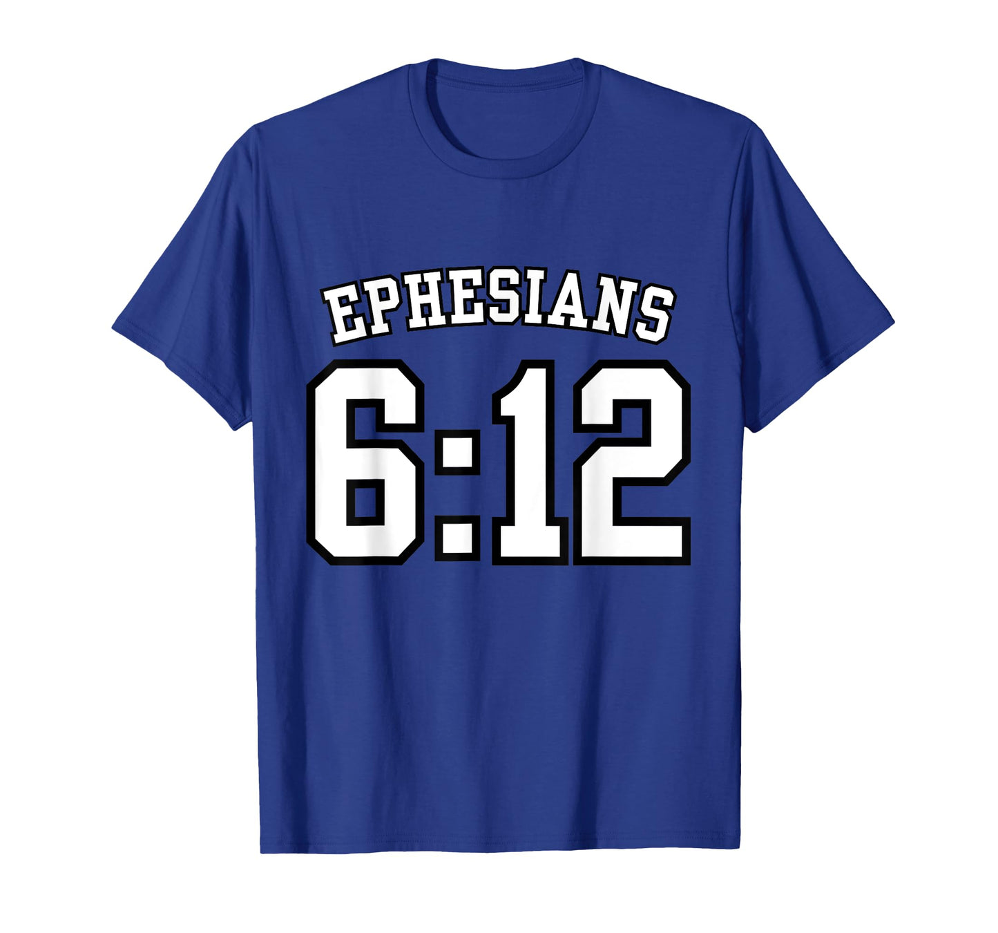 Ephesians 6:12 Sports Jersey Christian Scripture Design T-Shirt