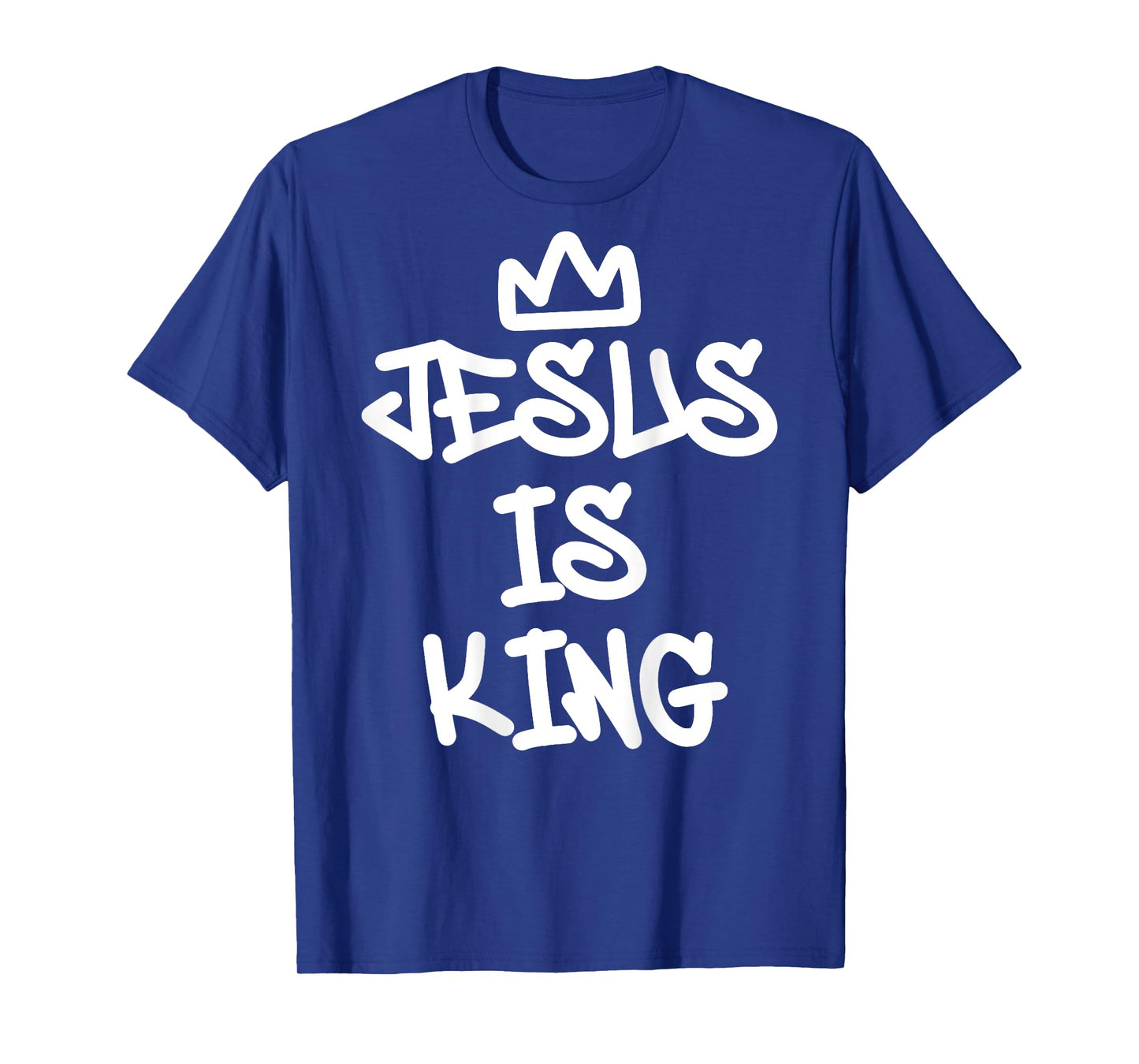 Jesus Is King Graffiti Style Christian Streetwear Art T-Shirt