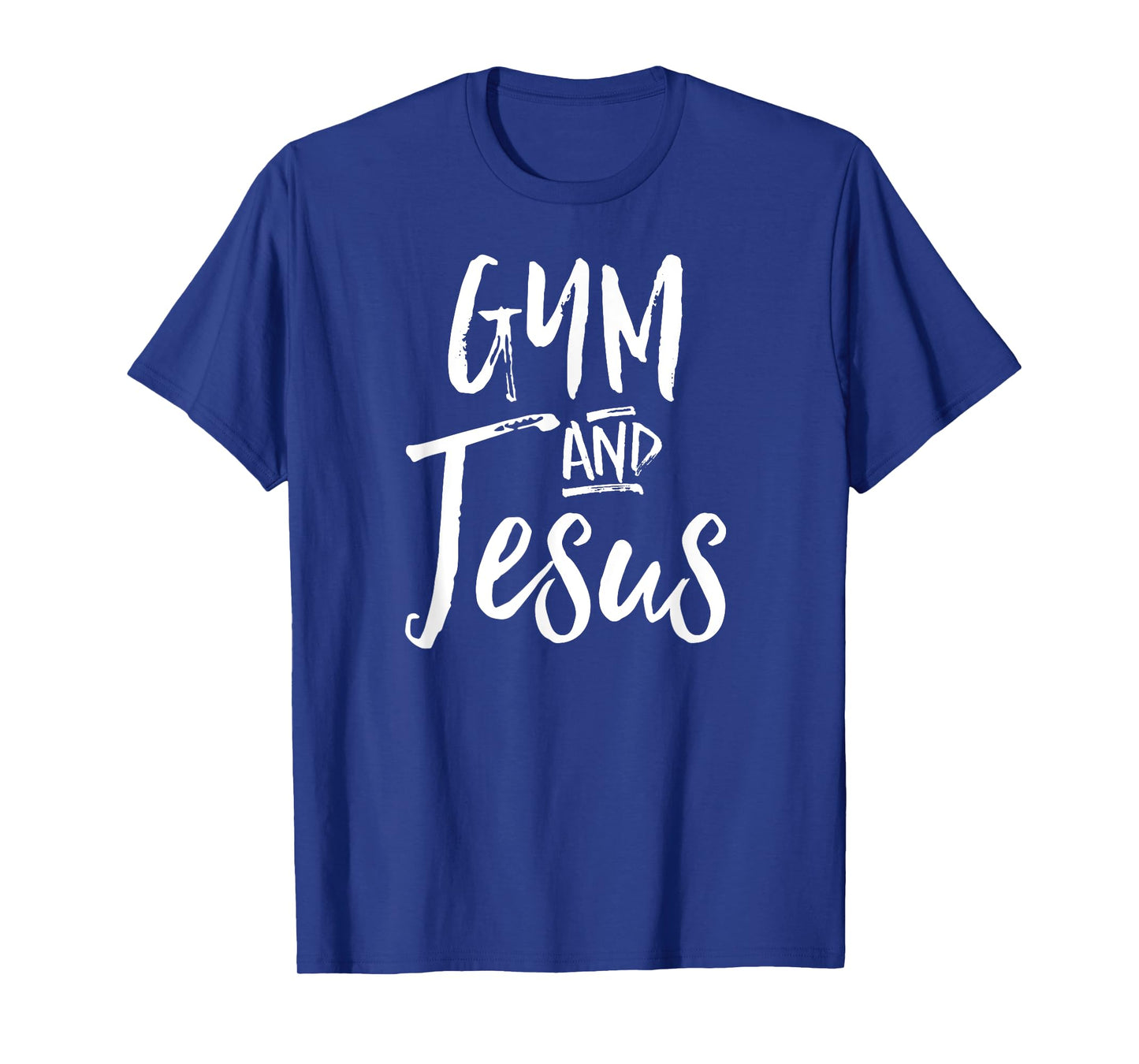Gym And Jesus Shirt Christian Exercise Workout Yoga Tee T-Shirt