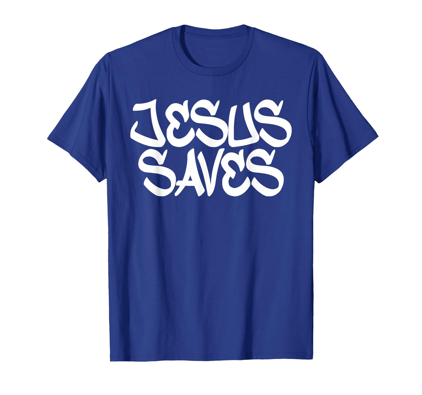 Jesus Saves Urban Youth Graffiti Style Modern Christian Swag T-Shirt