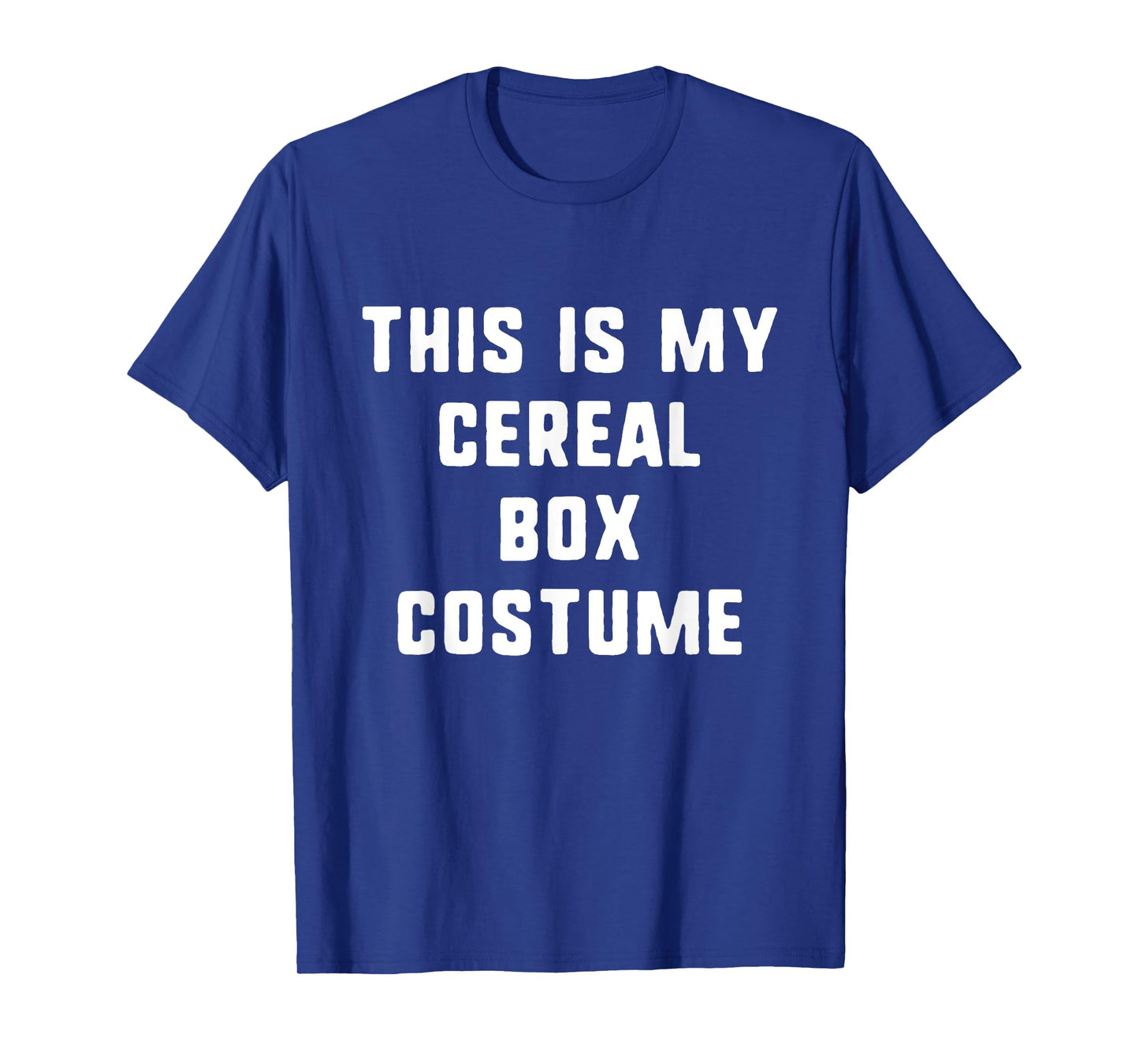 This Is My Cereal Box Halloween Costume Simple Funny T-Shirt