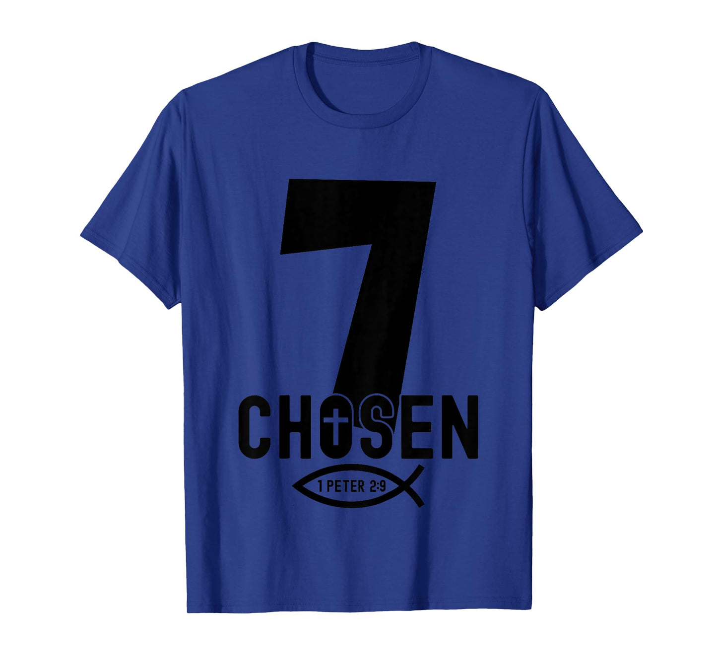 Chosen 7 Religious 7 Years Jesus 7TH Birthday T-Shirt