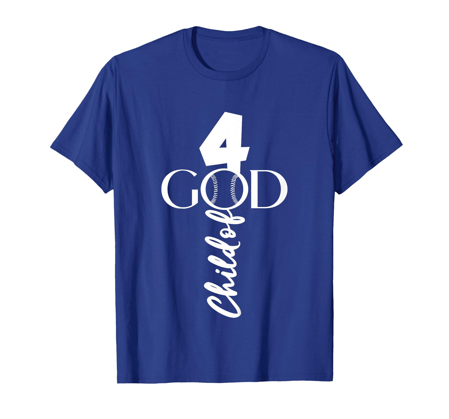 BASEBALL JESUS 4 YEARS CHILD OF GOD BASEBALL 4th BIRTHDAY T-Shirt