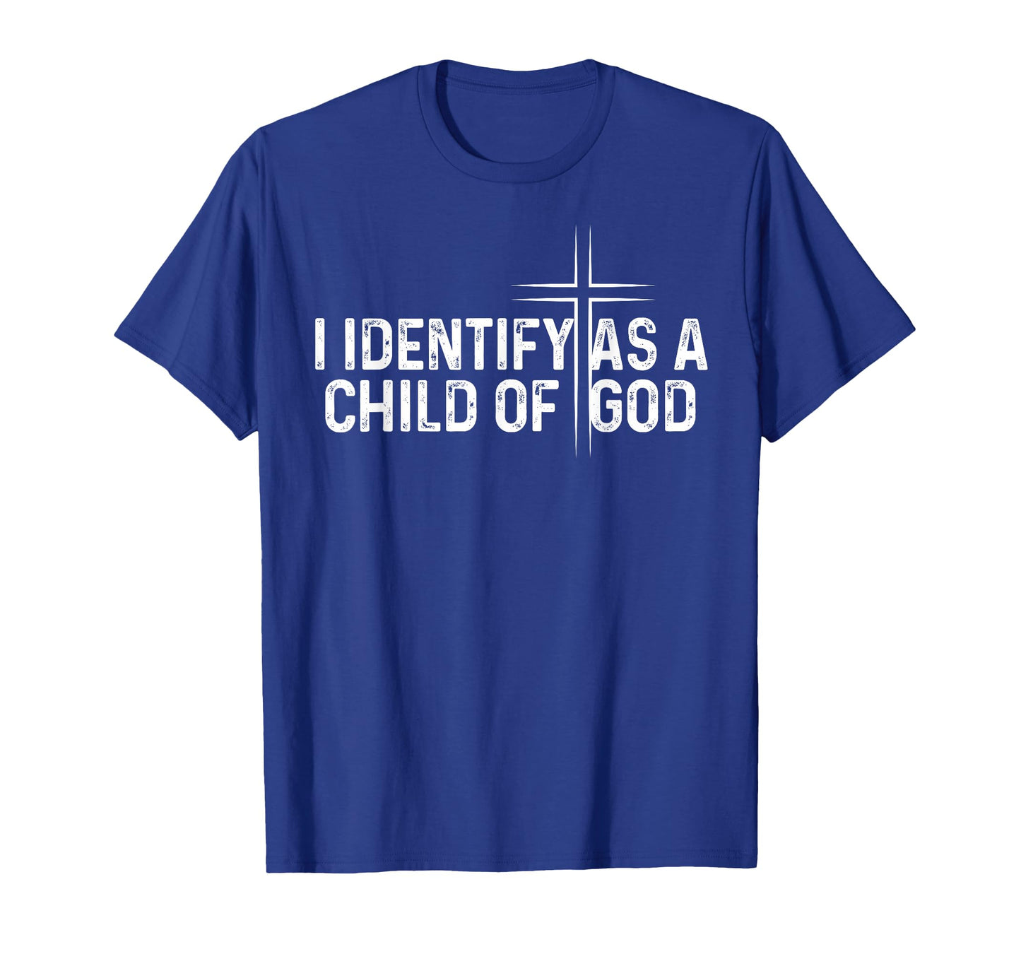 I Identify As A Child of God Overcomer Christian Vintage Tee T-Shirt