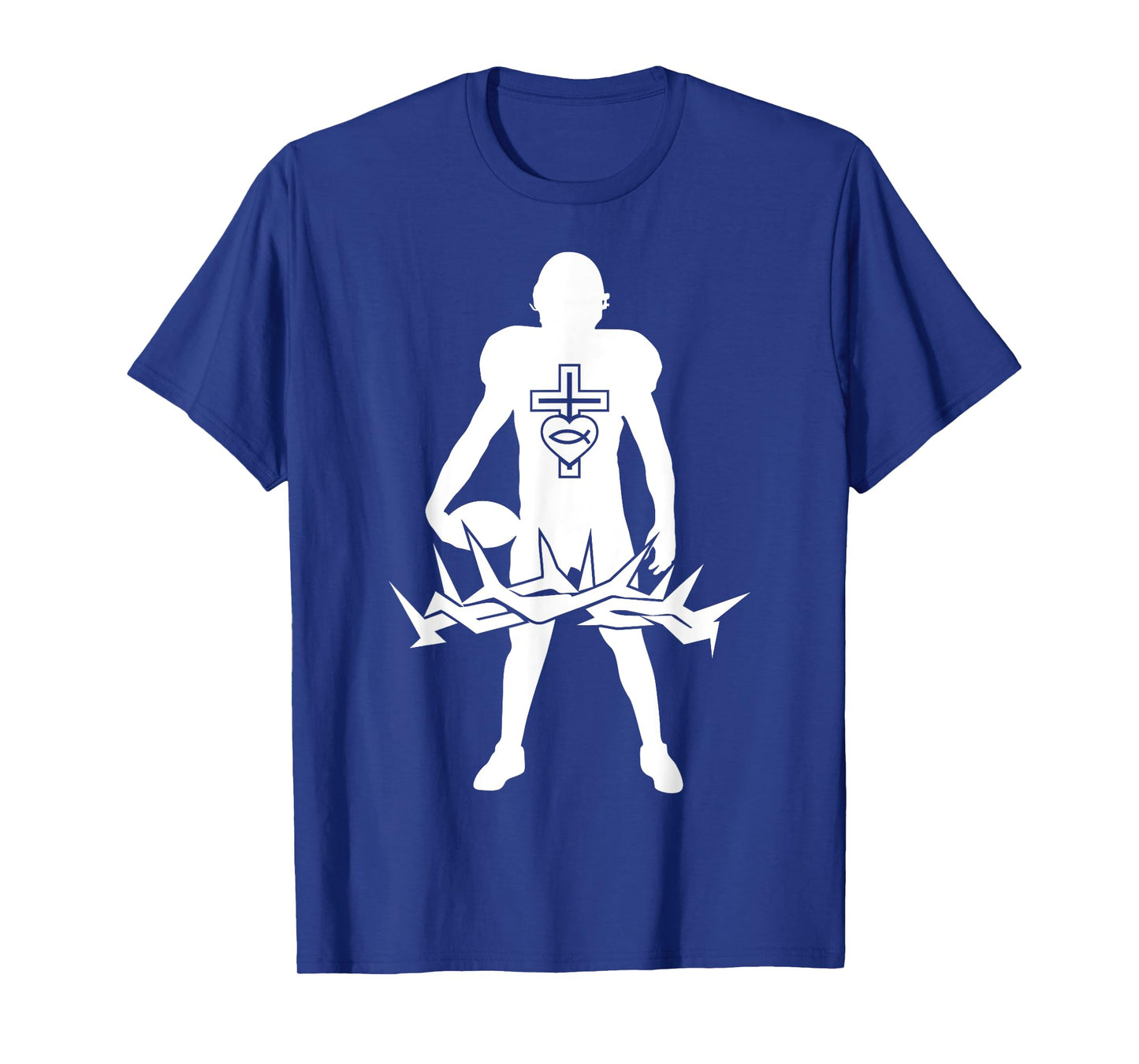 Religious Jesus Football Christ GOD Football T-Shirt