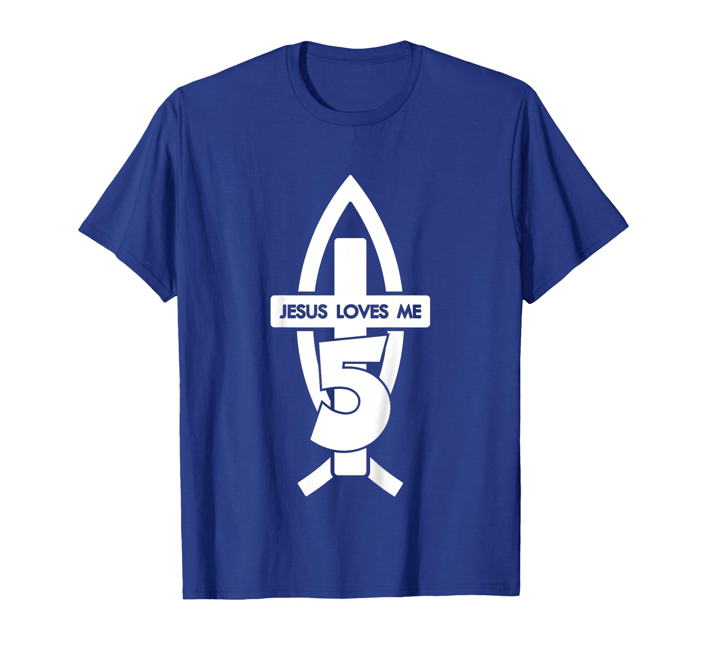 Jesus Loves ME 5 Religious 5 Years Jesus 5TH Birthday T-Shirt