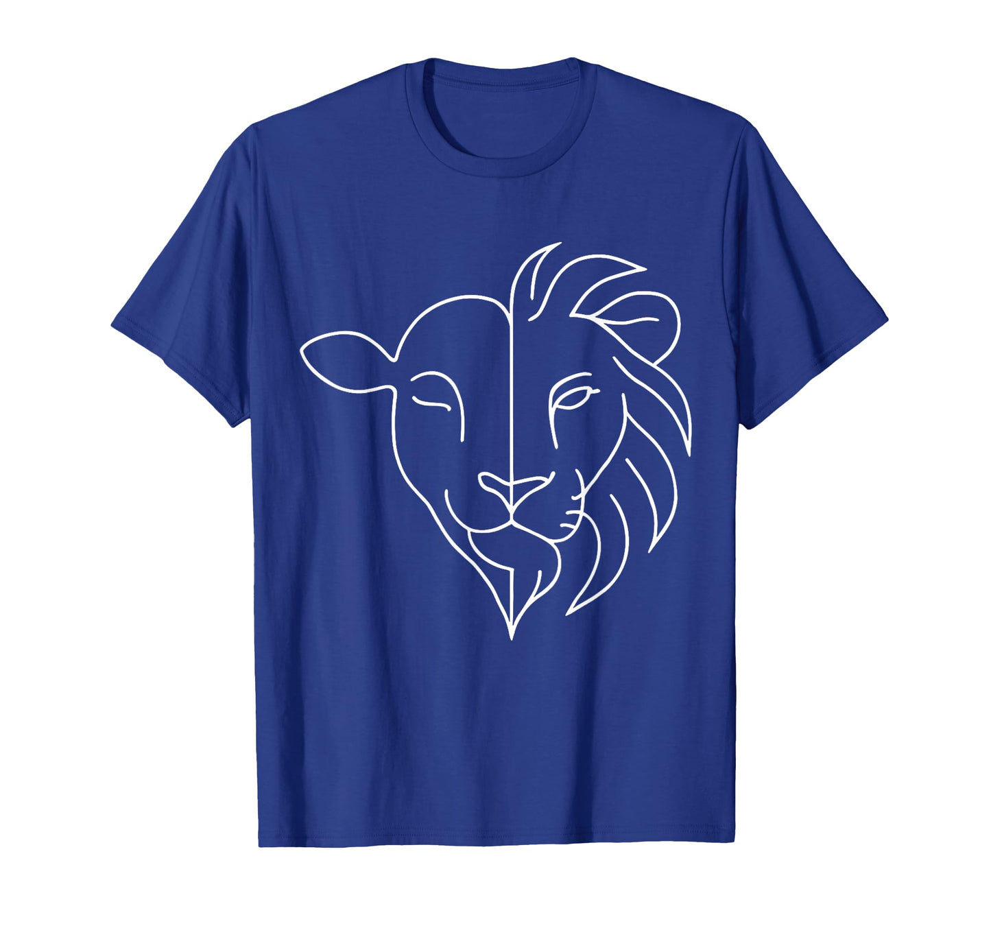 Lion and Lamb Christian Faith Symbol Jesus for Men Women T-Shirt