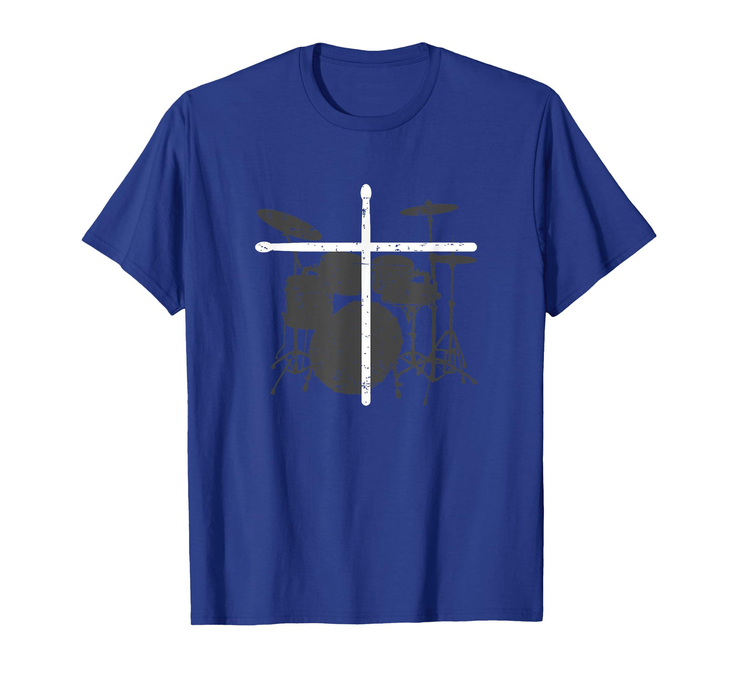 Christian Drummer Jesus Christ Drum Sticks Cross - Worship T-Shirt