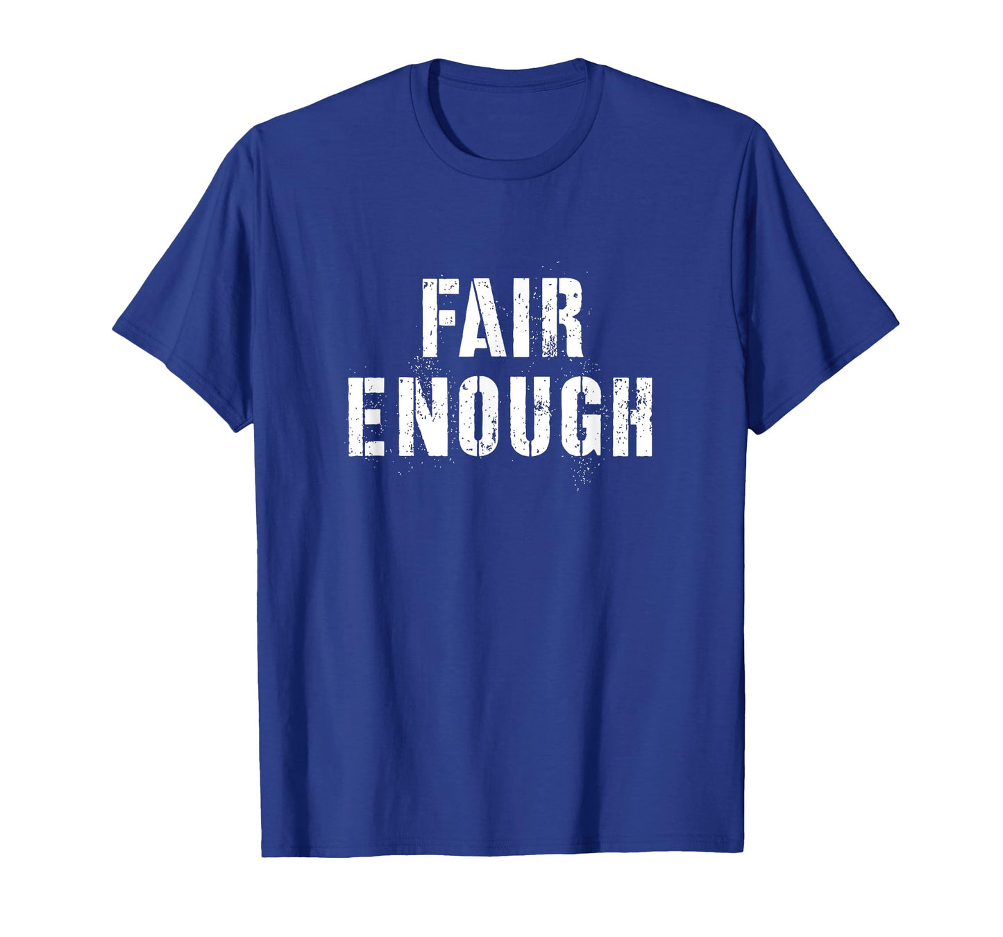 Fair Enough Unisex-Adults Classic Fit Black Cotton 60% Polyester 40% Short Sleeve T-Shirt