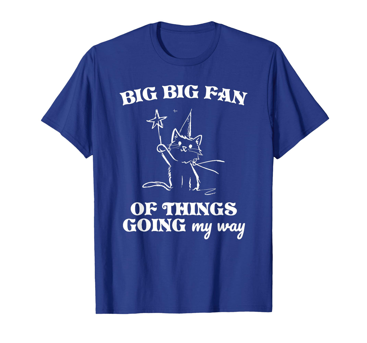 BIG BIG FAN OF THINGS GOING my way Funny design T-Shirt