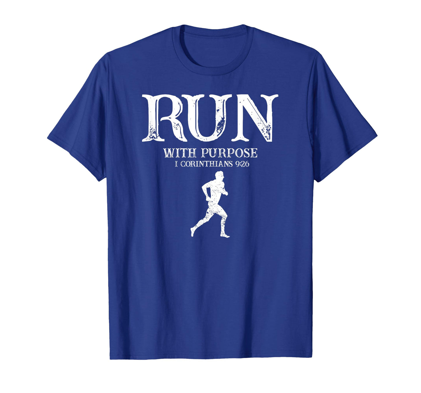 Run for Meaning Inspired by 1 Corinthians 9 26 Verse T-Shirt