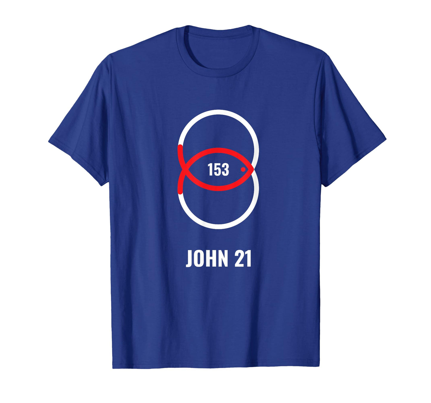 153 Fish - John 21 Jesus T-Shirt