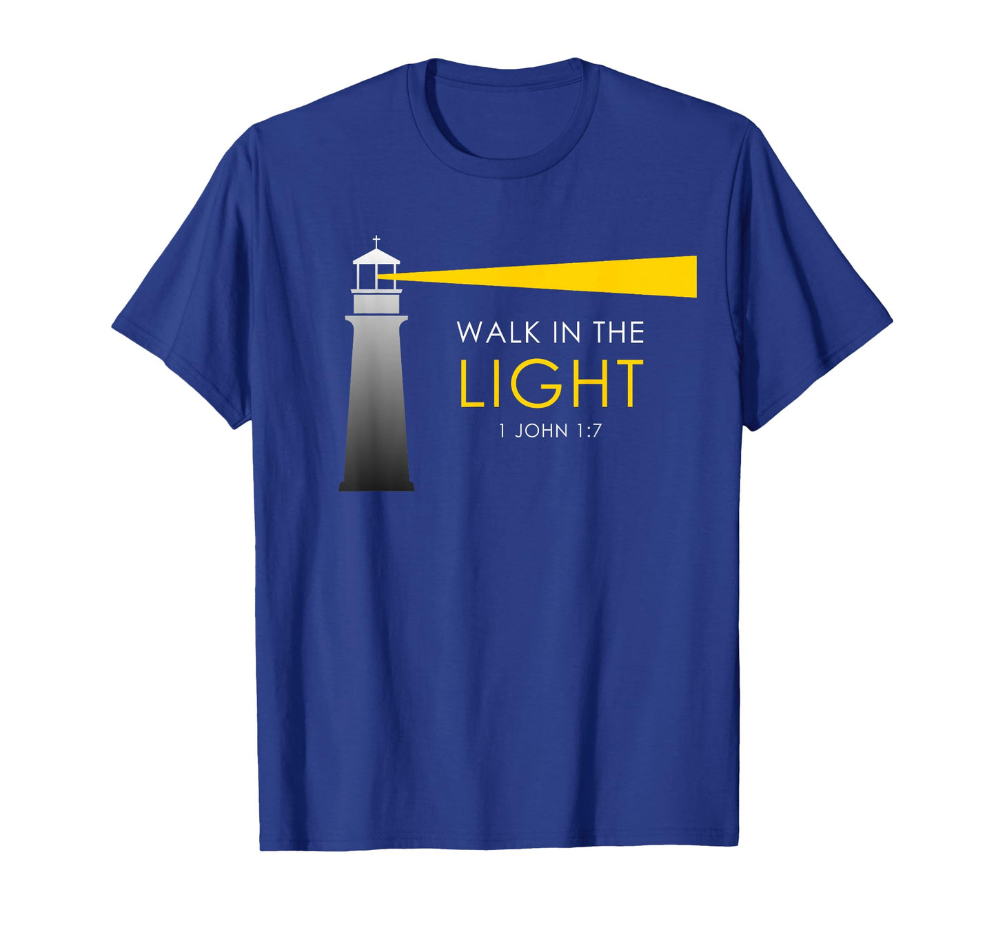 Walk in The Light β 1 John 1:7 Christian Faith Bible Verse T-Shirt