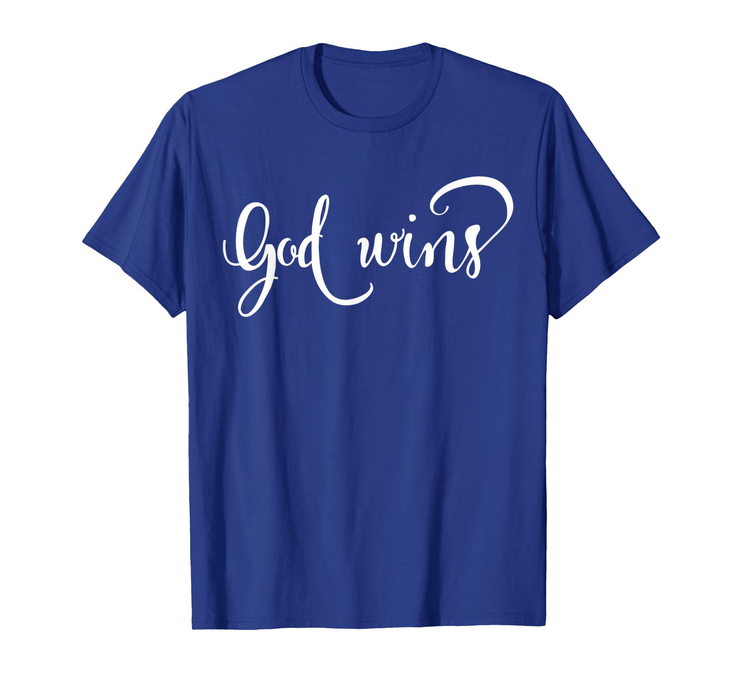 Funny God Wins Christian Cross Religious Bible Verse T-Shirt