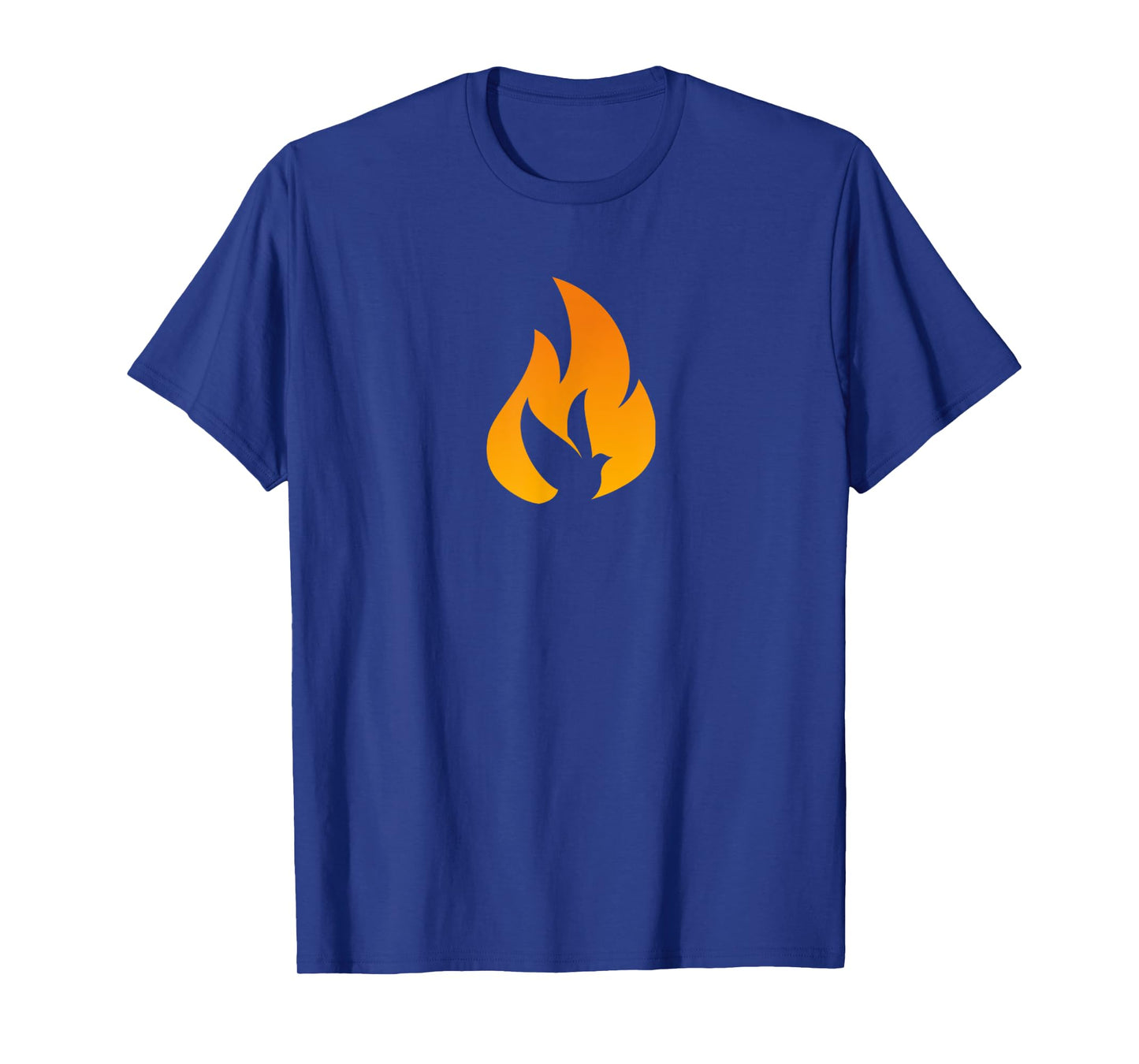 Silhouette Dove Flame Fire Pentecost T-Shirt