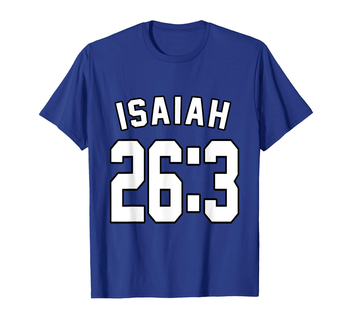 Isaiah 26:3 Sports Jersey Christian Faith Motivation Apparel T-Shirt