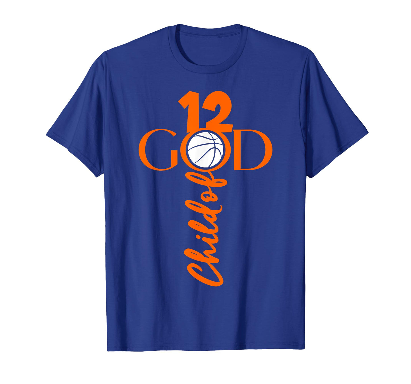 JESUS 12 YEARS CHILD OF GOD BASKETBALL 12TH BIRTHDAY T-Shirt