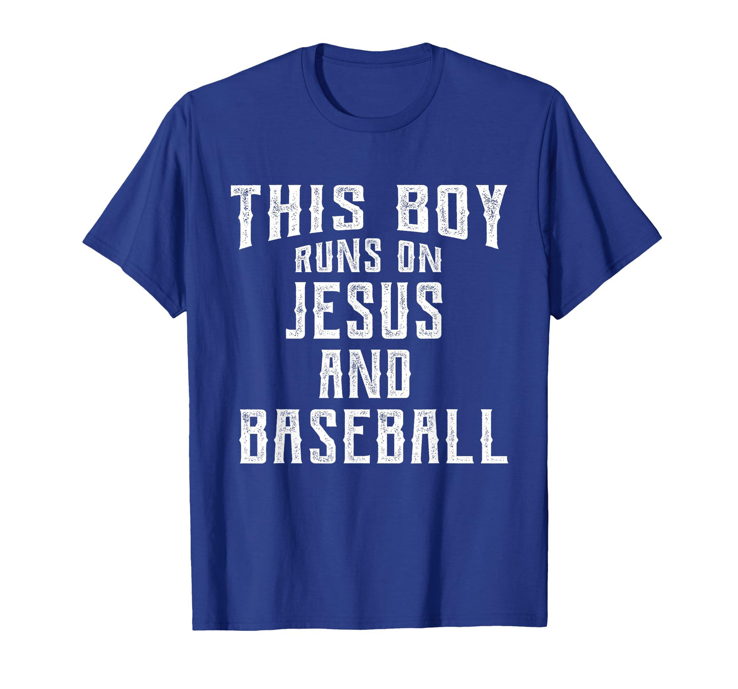This Boy Runs On Jesus And Baseball Christian Gift T-Shirt