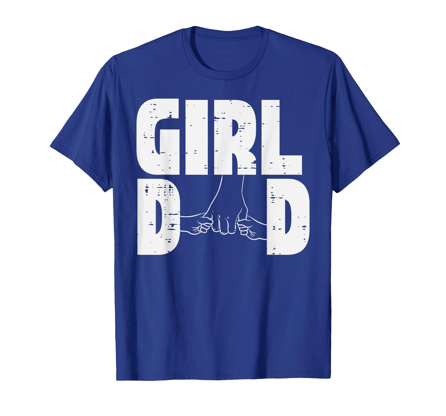 Fathers Day Girl Dad Hold Hands Cute Daddys Daughter Papa T-Shirt