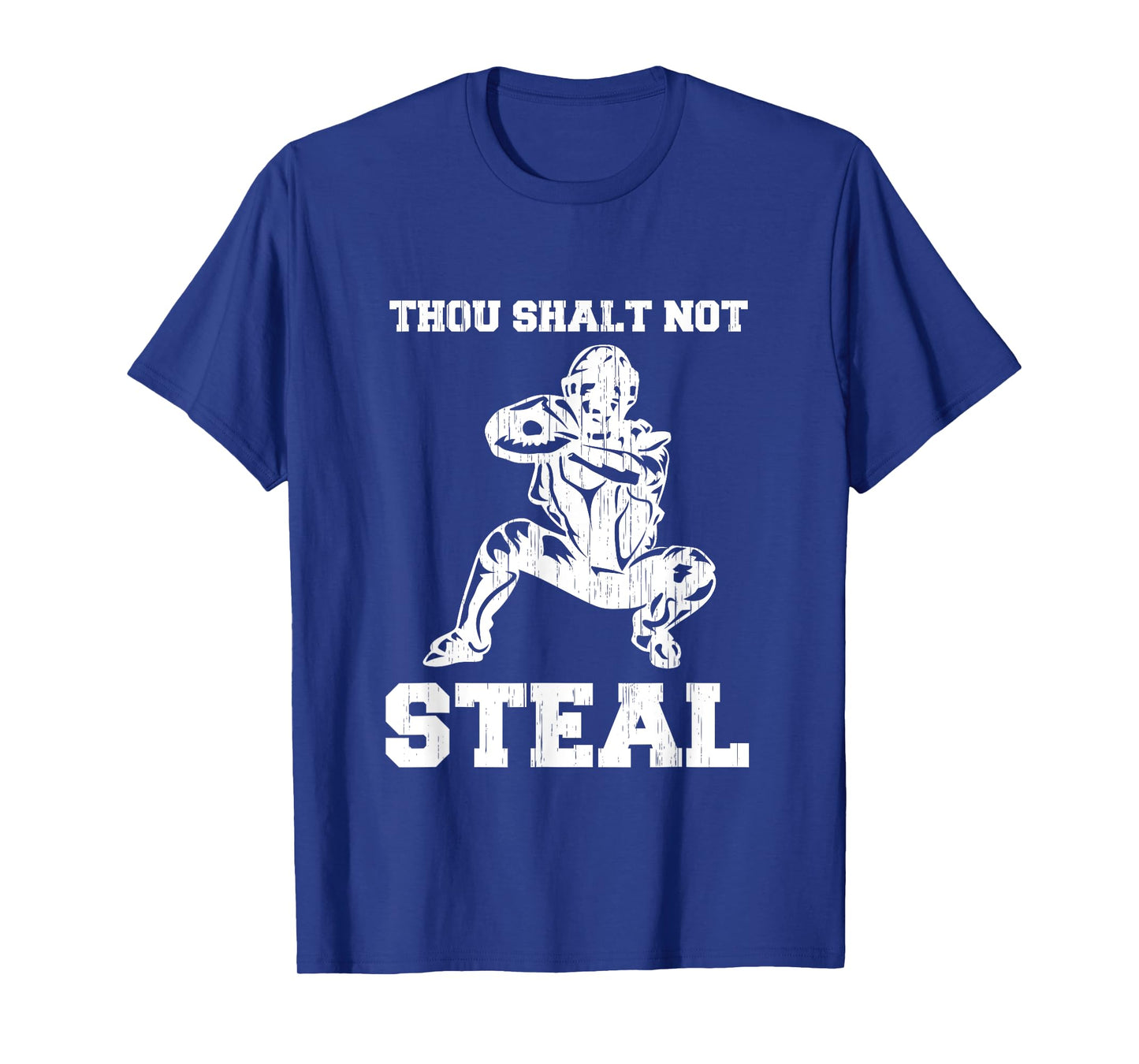 Thou Shalt Not Steal Baseball Shirt Funny Christian Catcher T-Shirt